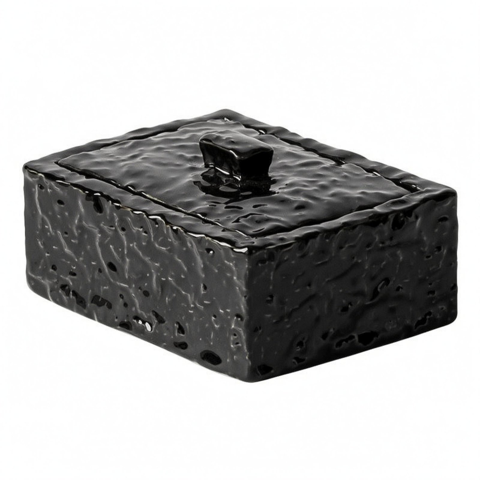 Hammered Ceramic Storage Box