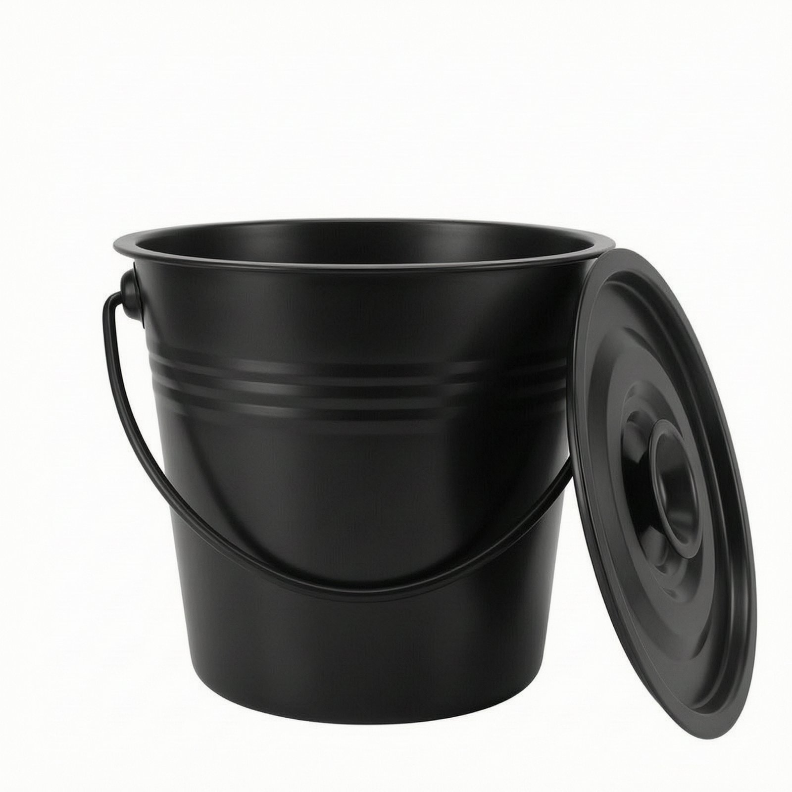 Fireplace Ash Bucket with Lid – 7L Stainless Steel