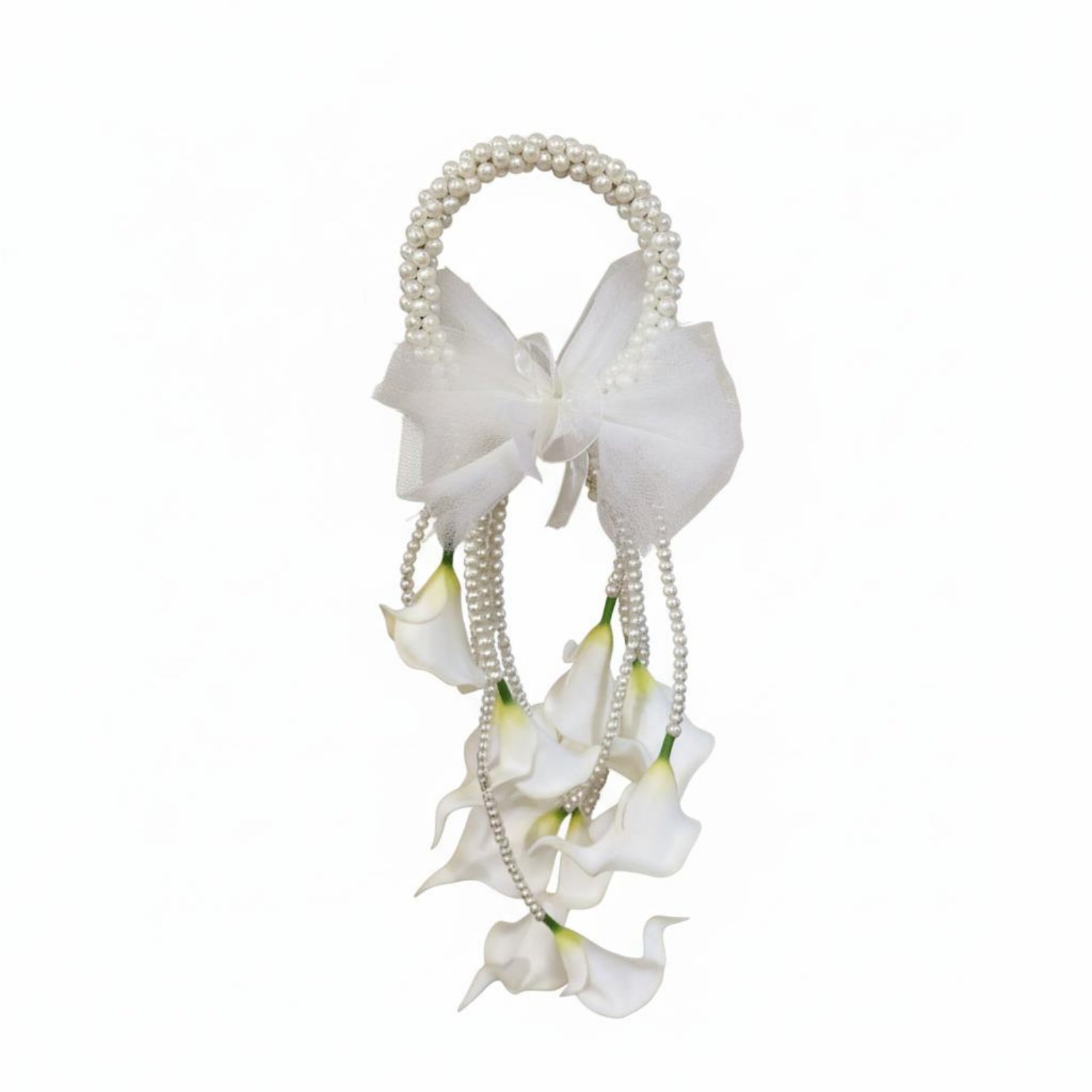 White Trumpet Flower Bouquet
