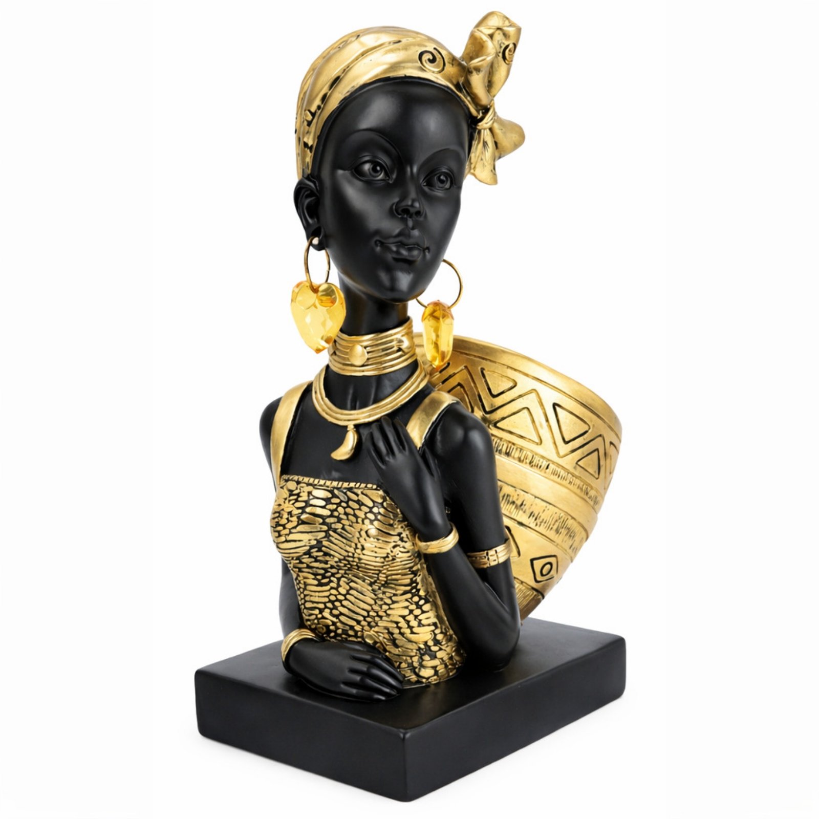 Resin African Girl Bust