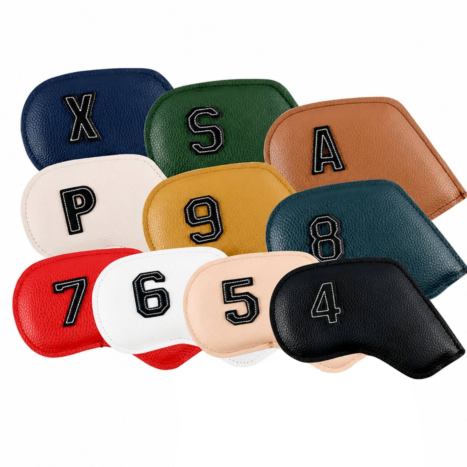 10 Pieces Golf Iron Headcover