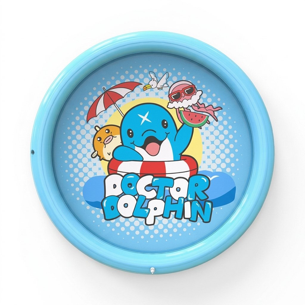 Dolphin Sprinkler Play Mat