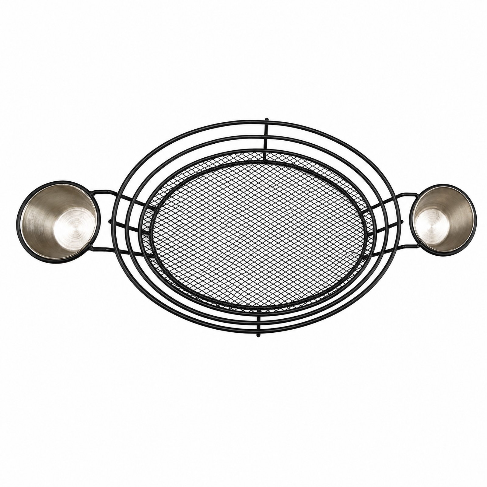 Oval Metal Snack Basket