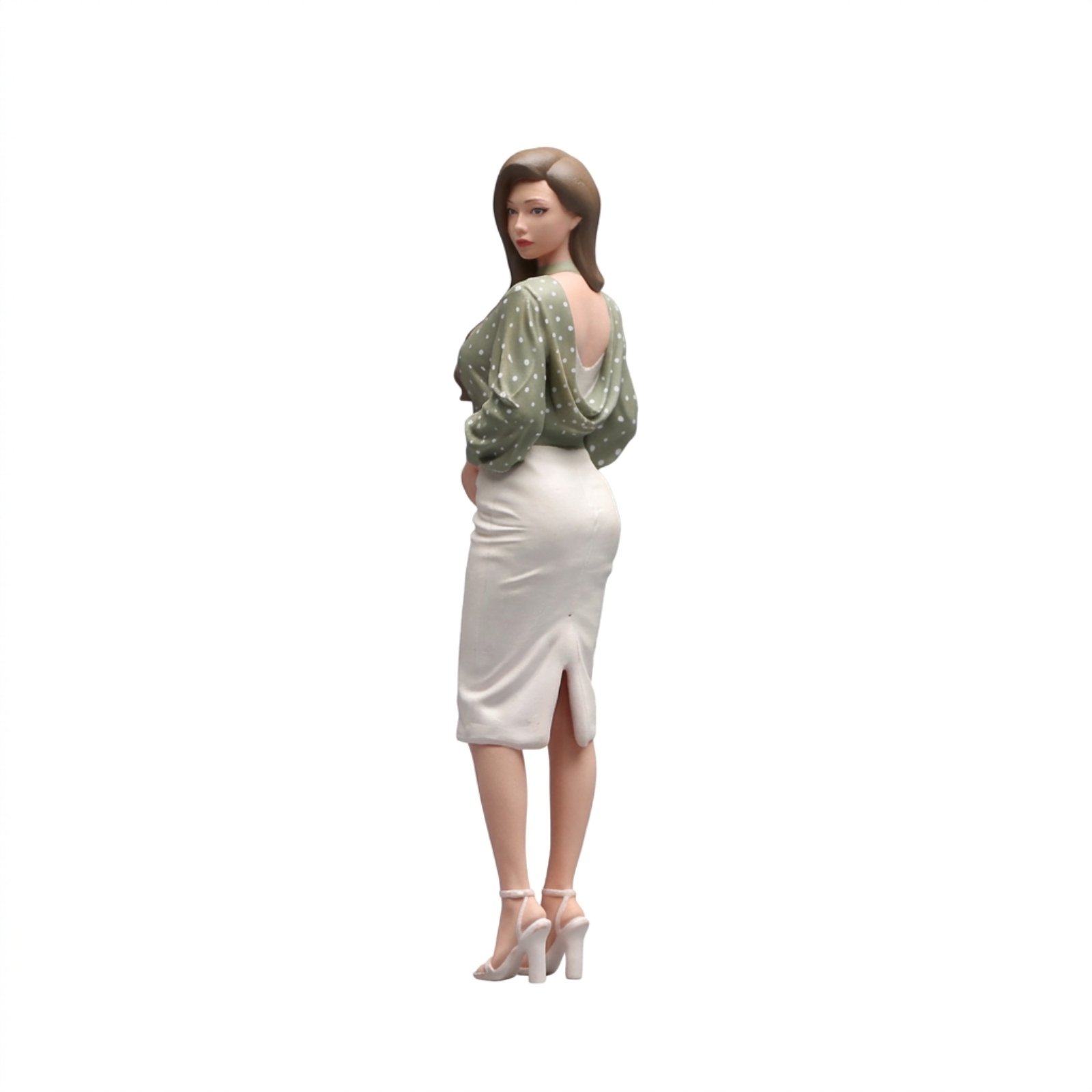 Fashion Model Figurine Hand-Painted