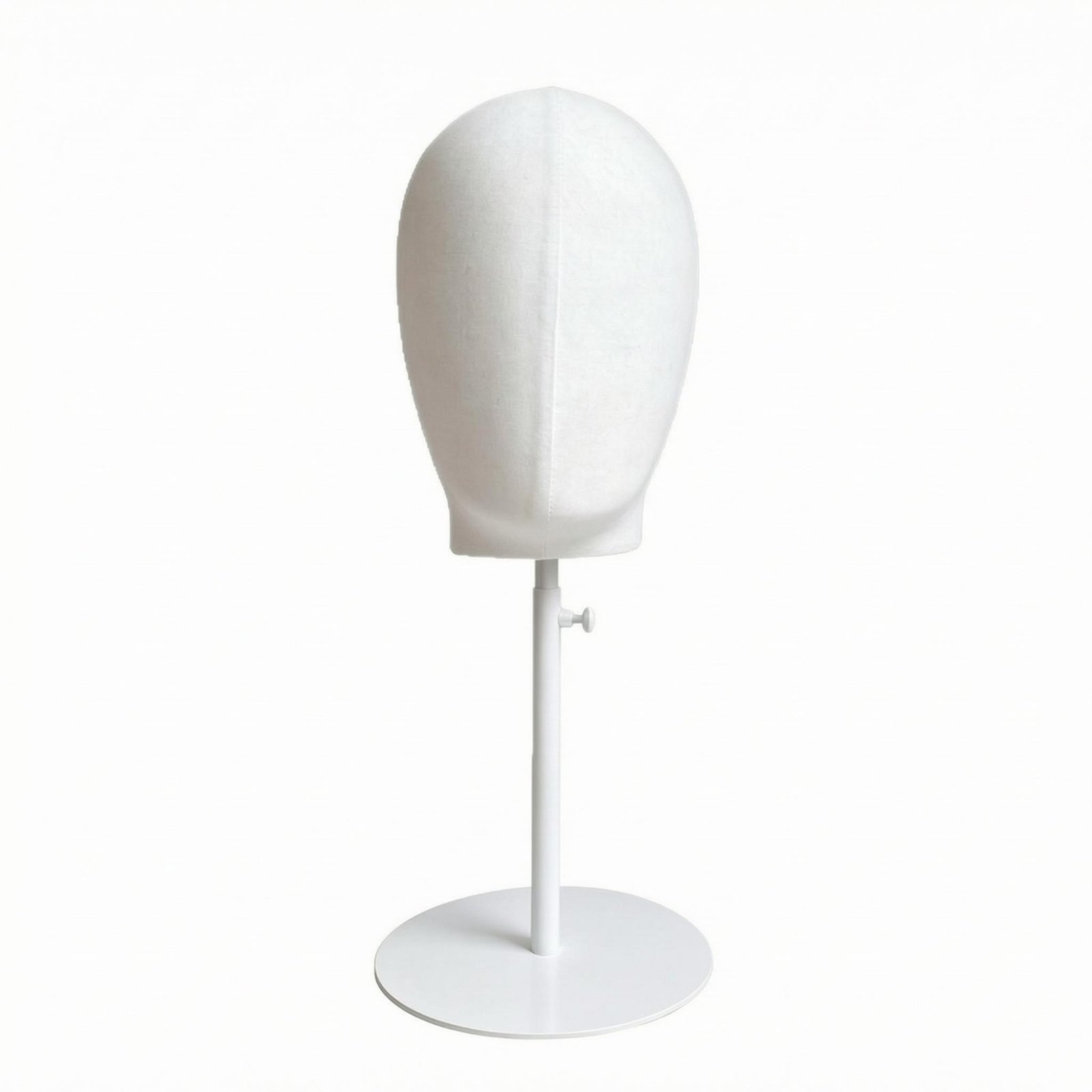 Adjustable Mannequin Head Stand – Pinable White