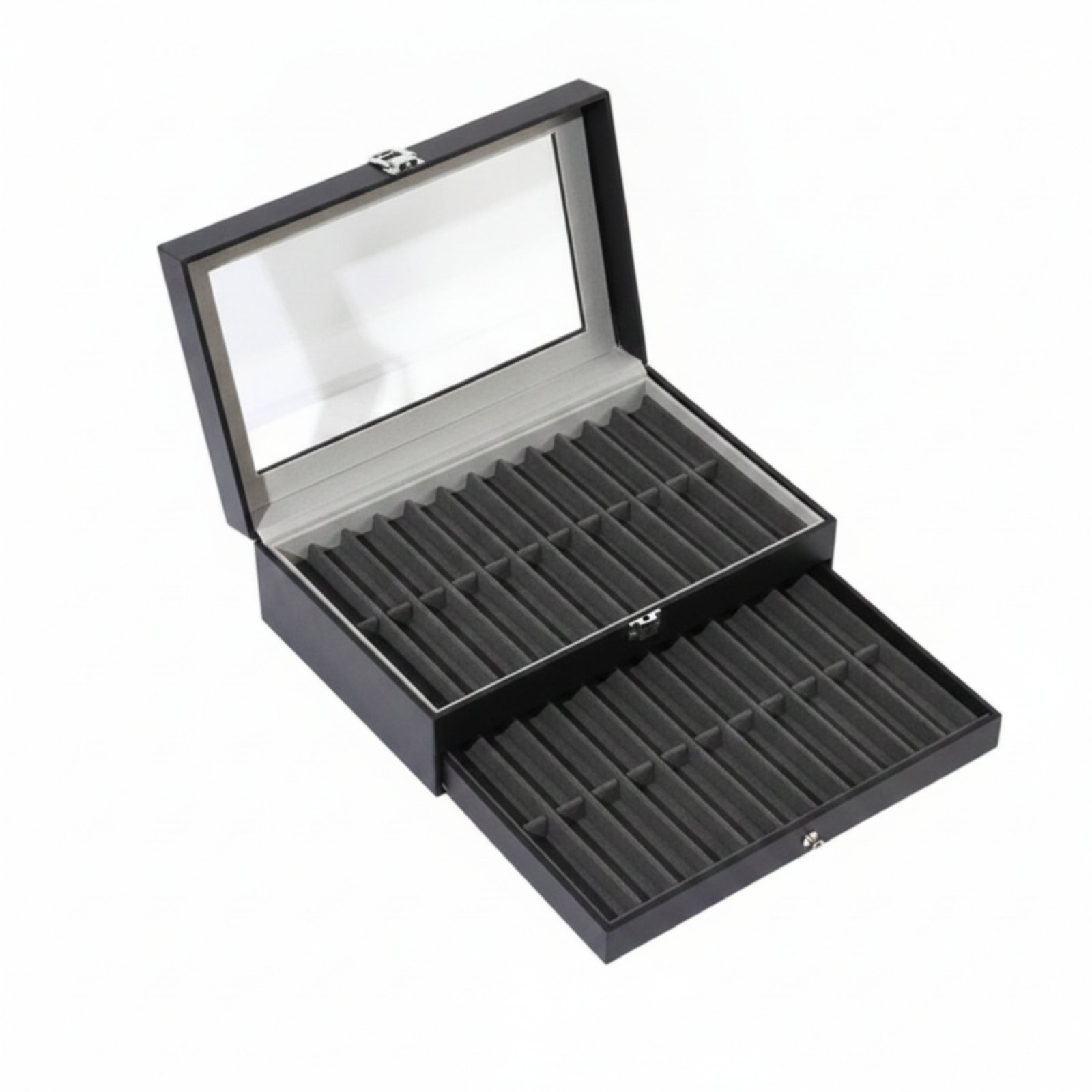 Pen Storage Box Clear Lid