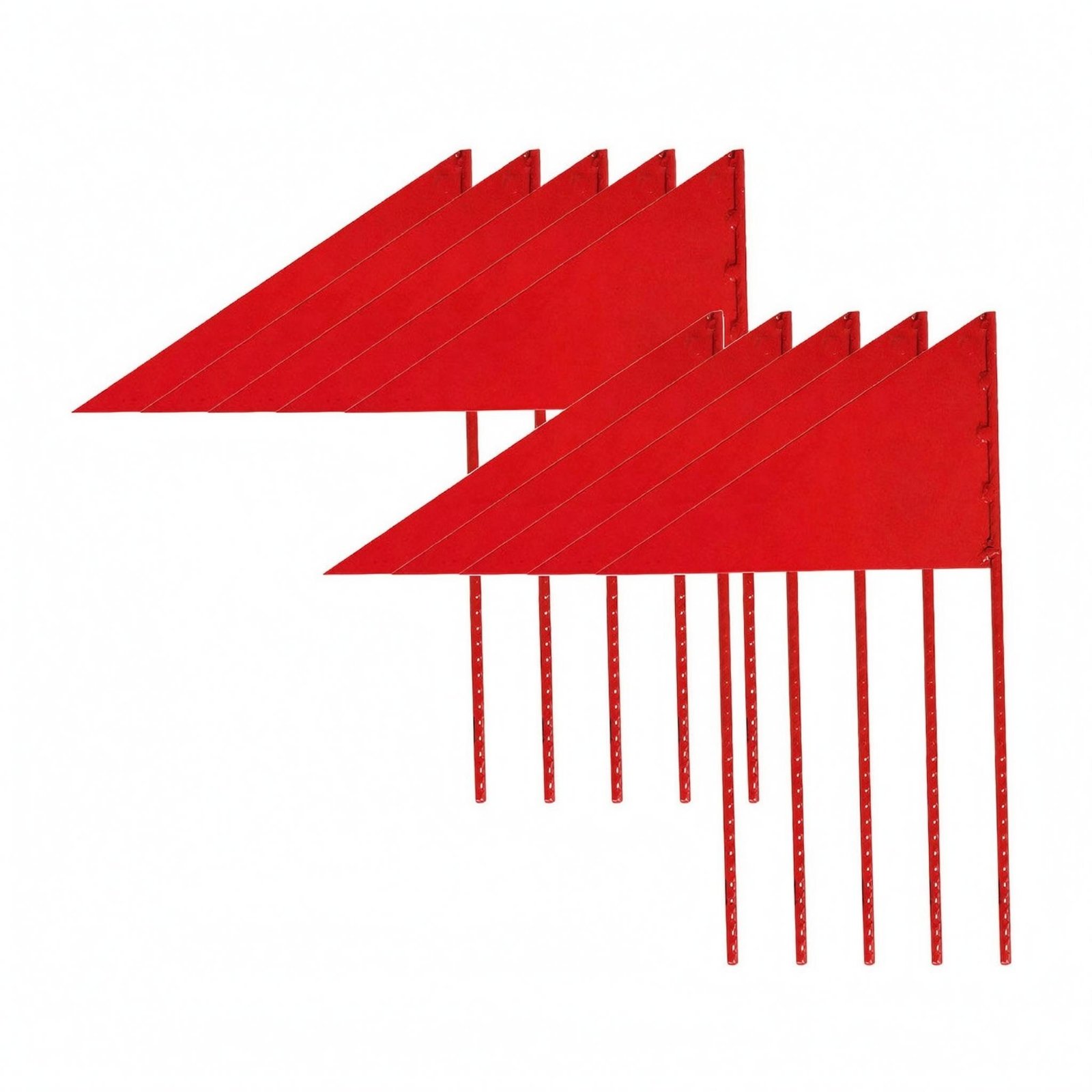 10-Piece Triangular Flag Stakes