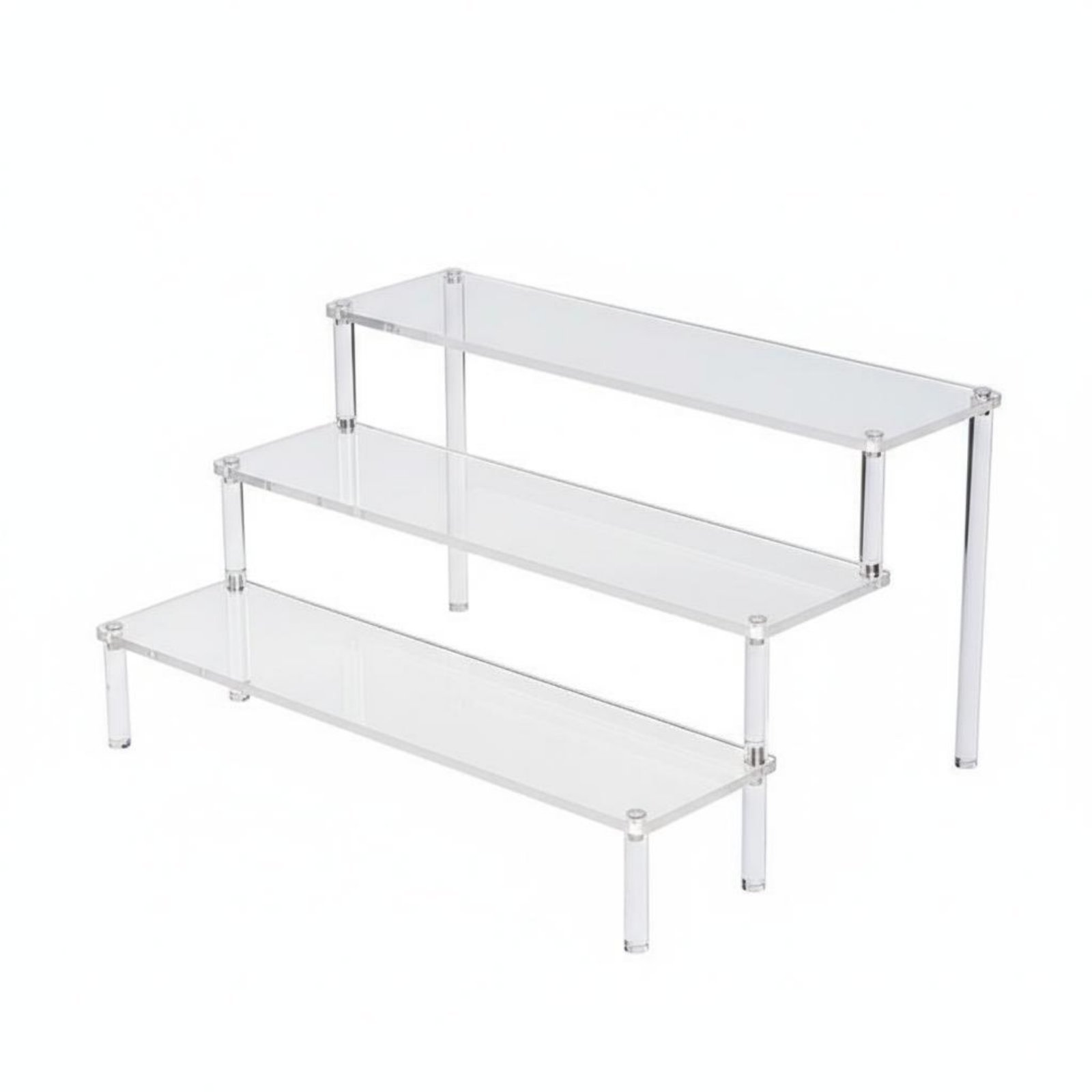 Transparent Tiered Figurine Display Shelf
