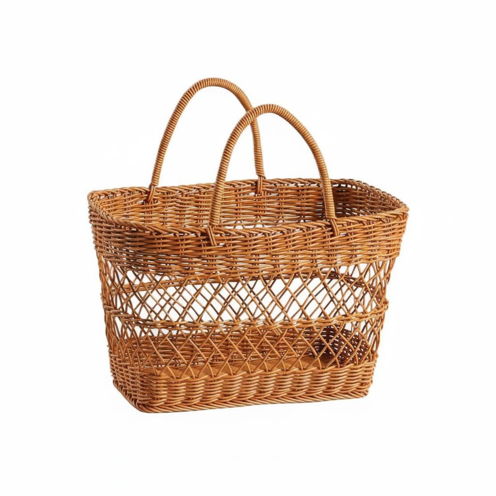 Imitation Rattan Picnic Basket