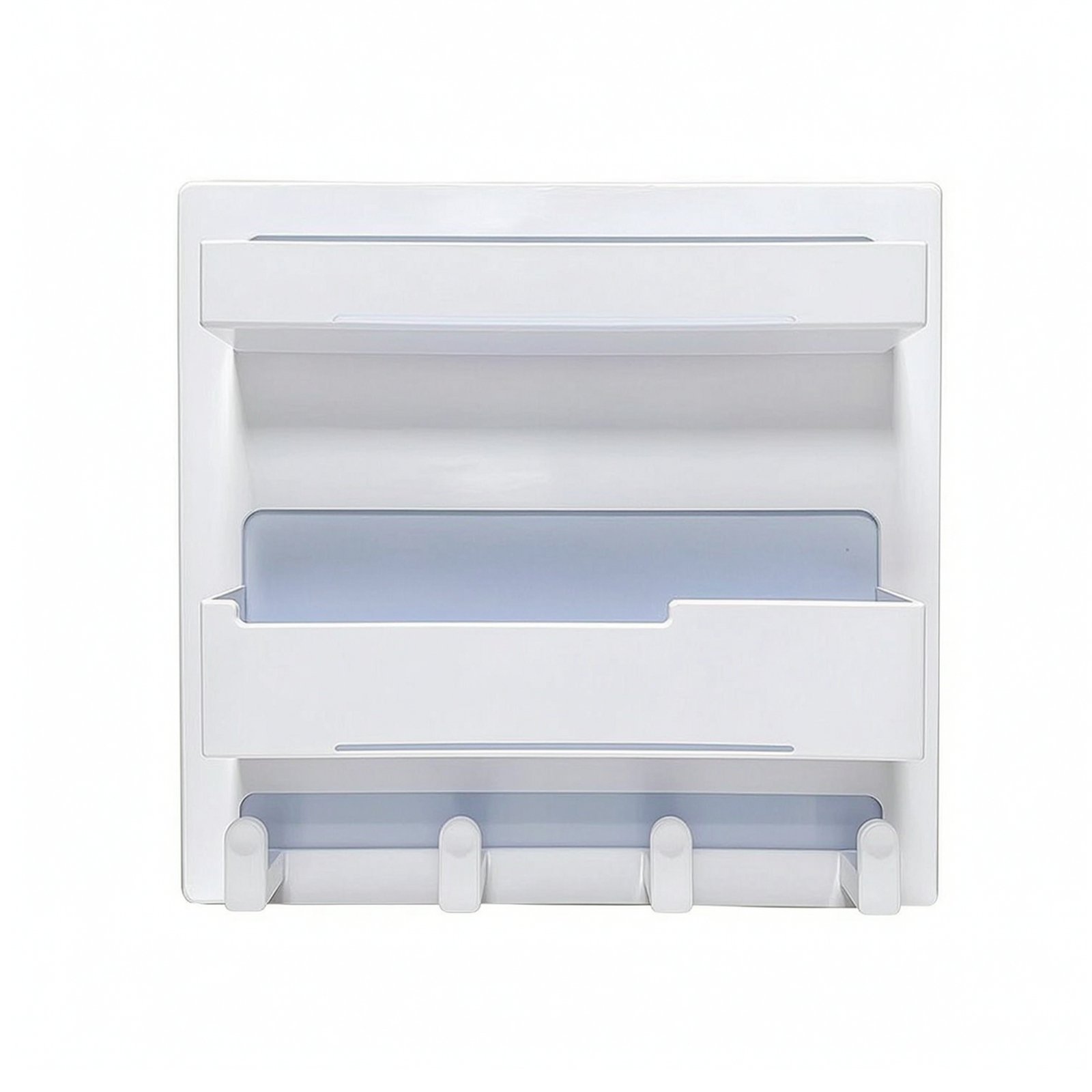 Bedside Wall Organizer with Cable Clips
