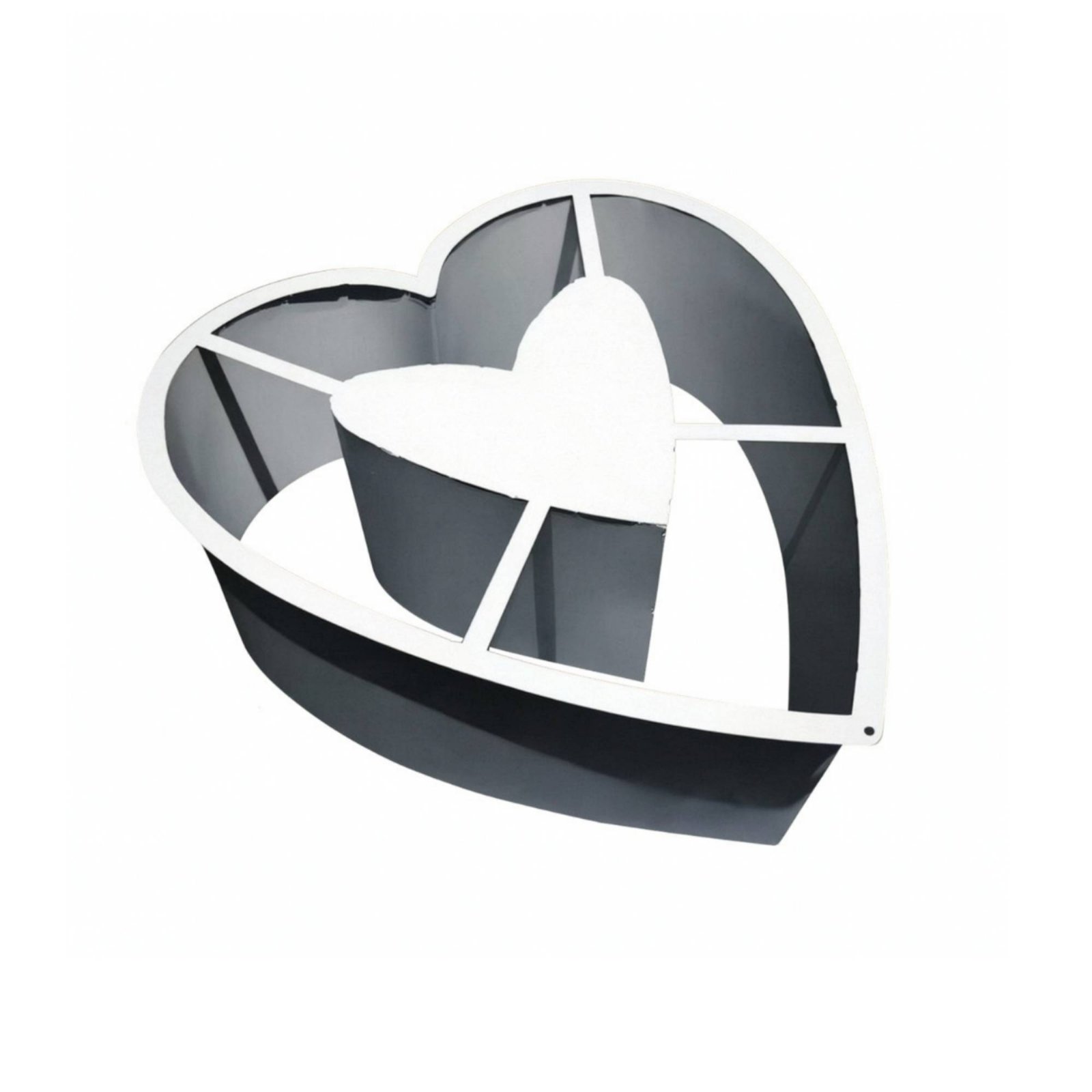 Heart-Shaped Hoop Form Stainless Steel