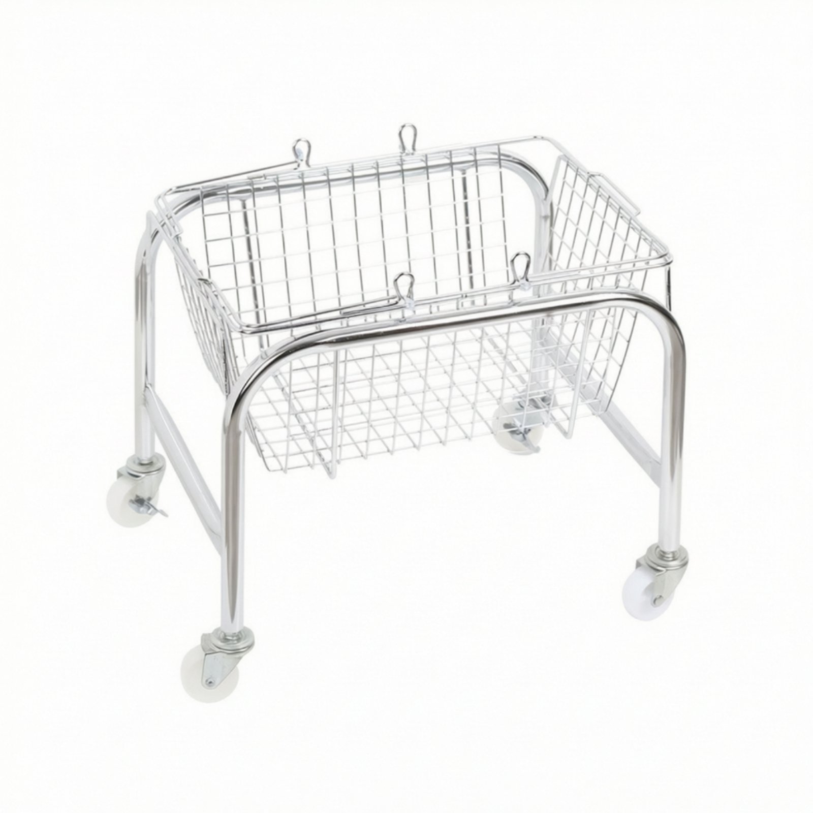 Wire Storage Basket with Wheels