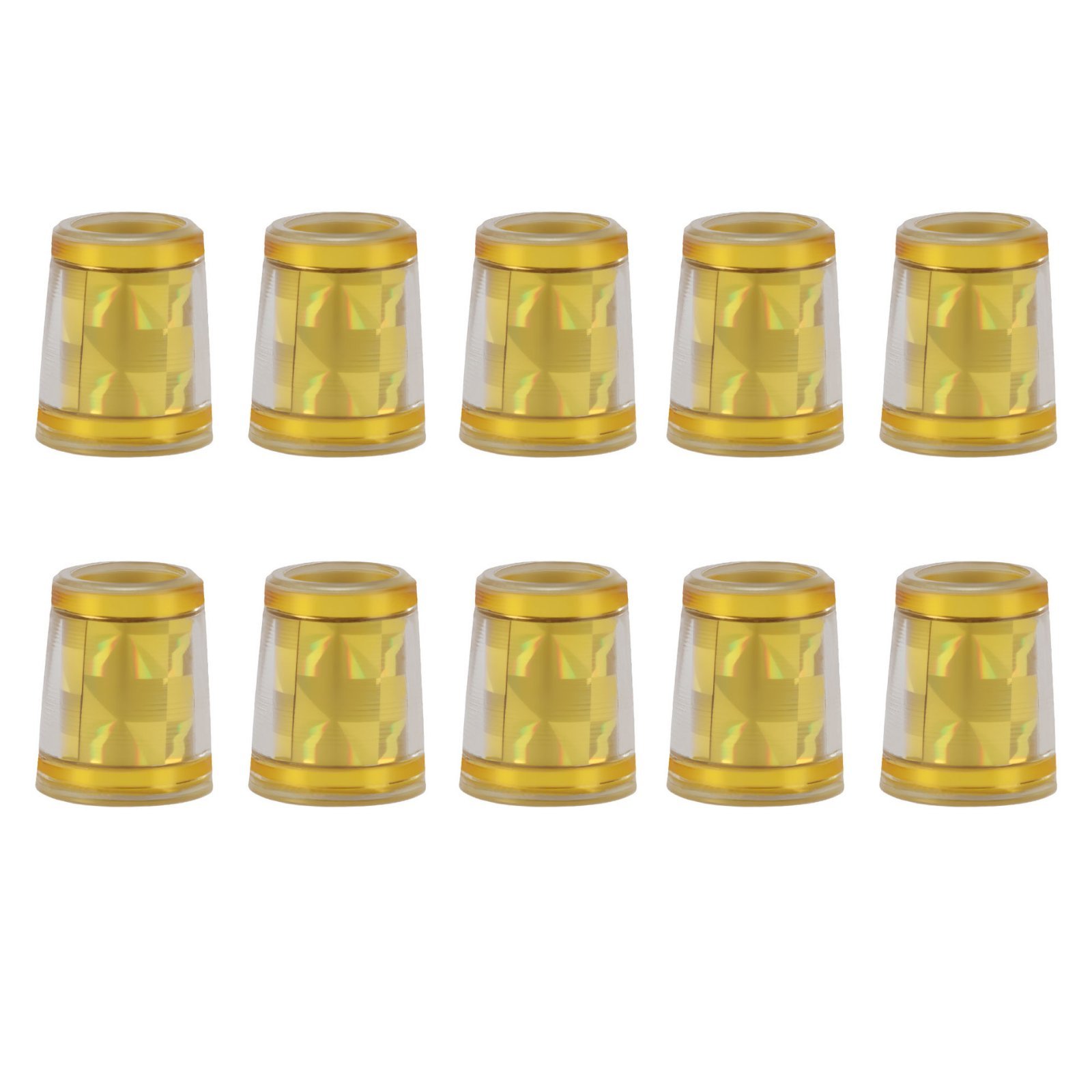10-Piece Diamond Pattern Golf Ferrule
