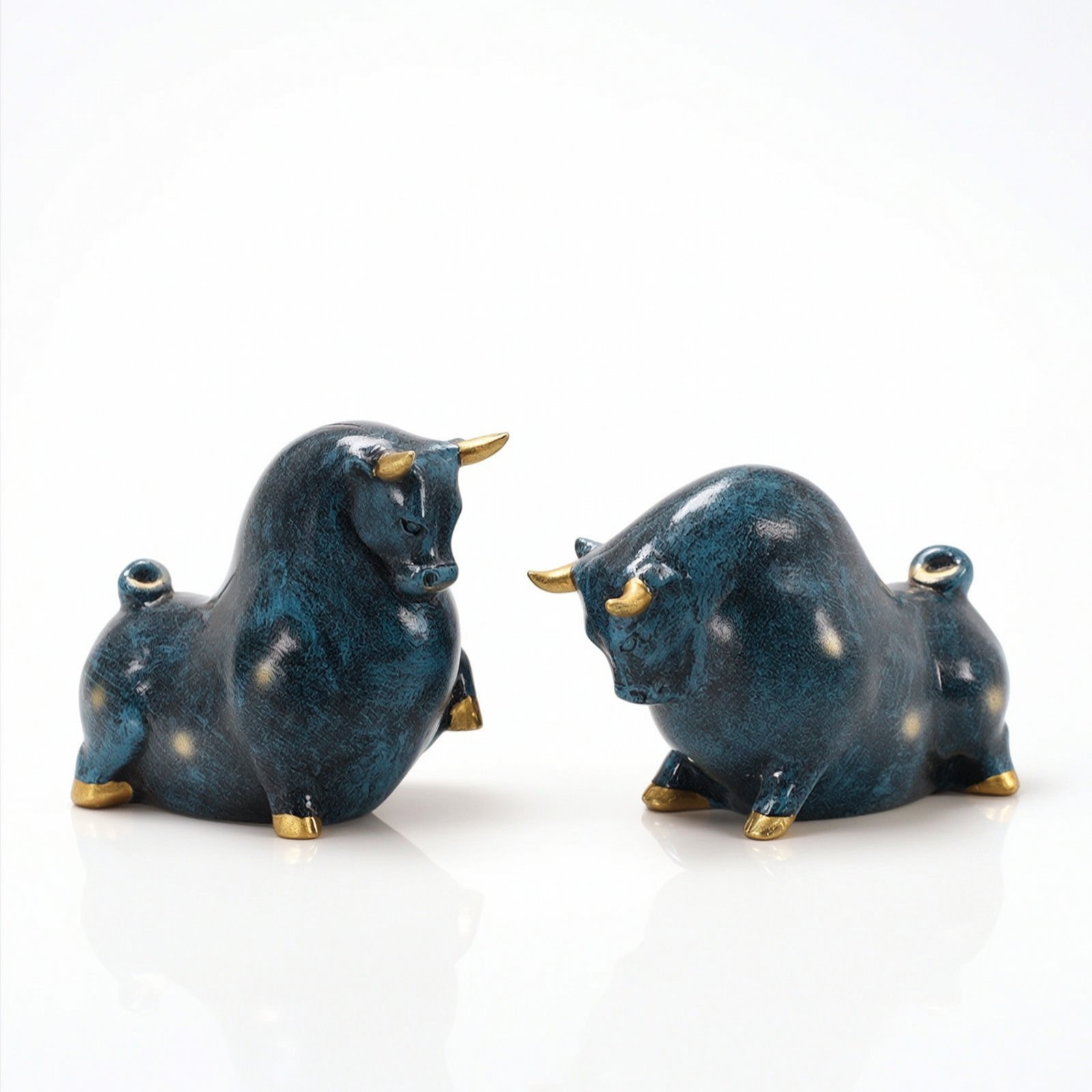 Glossy Bull Figurine