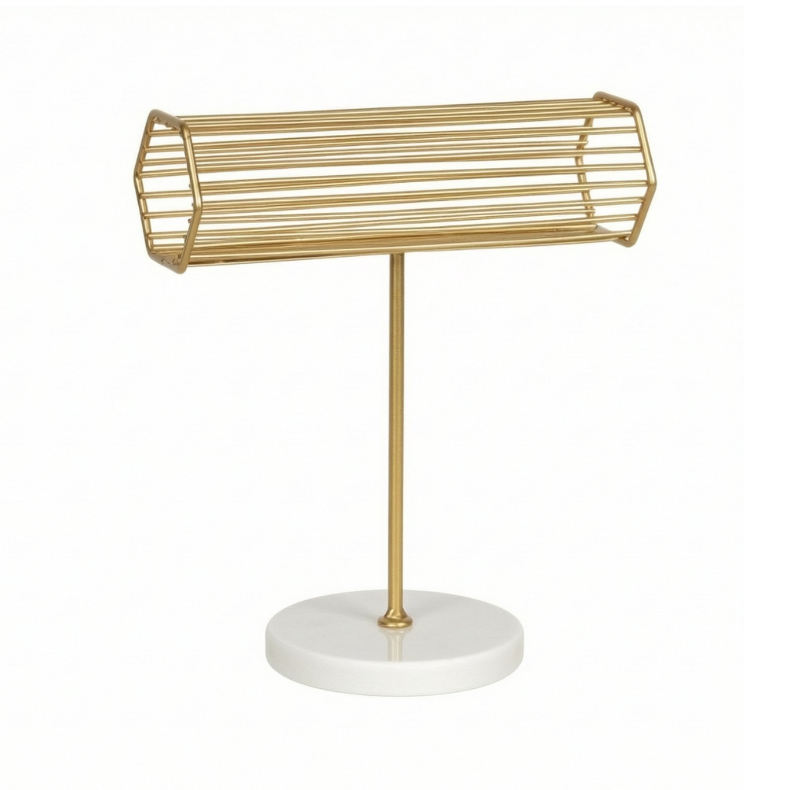Jewelry Rack with Marble Golden-Tone