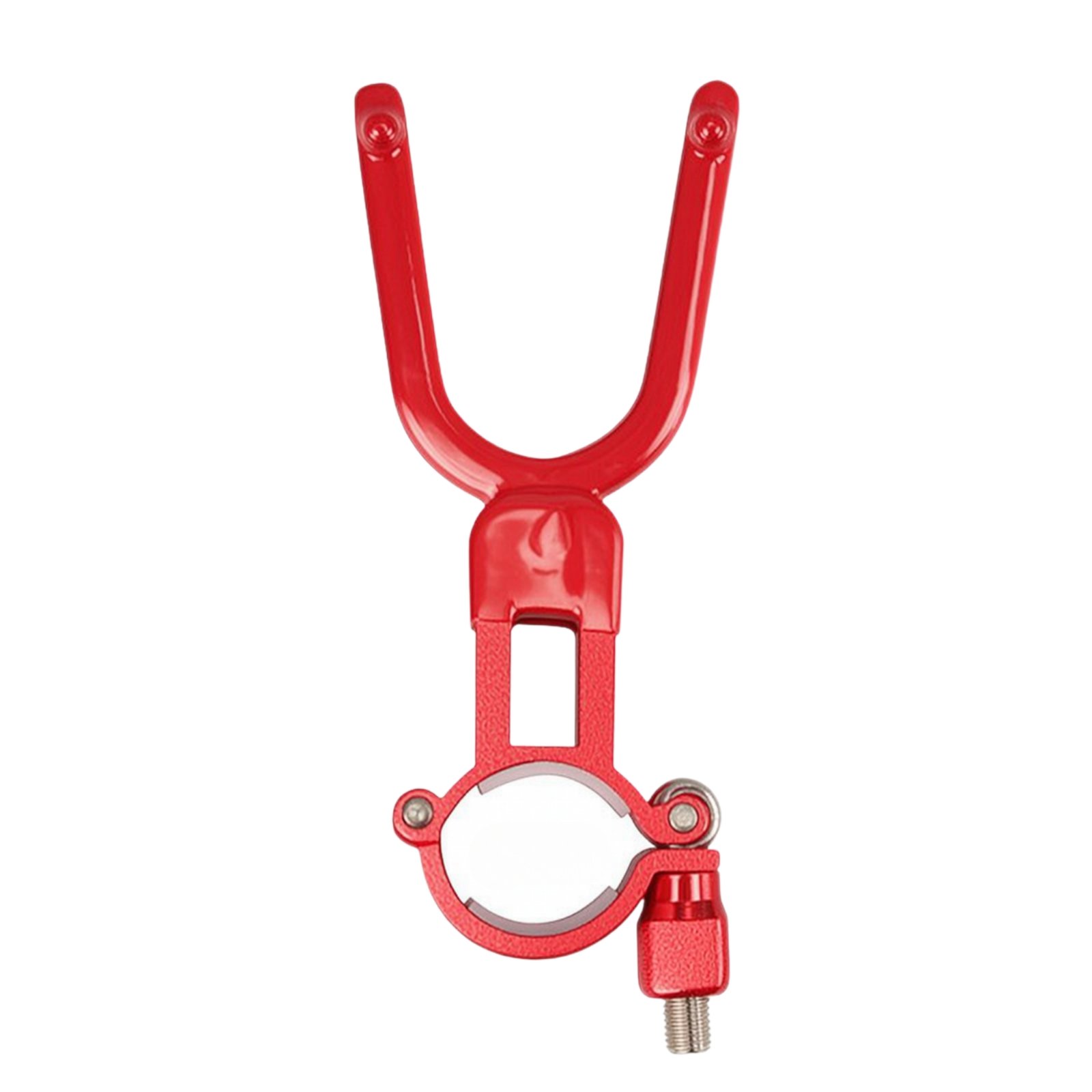 Fishing Rod Holder with Clamp – Red, Ultra-short