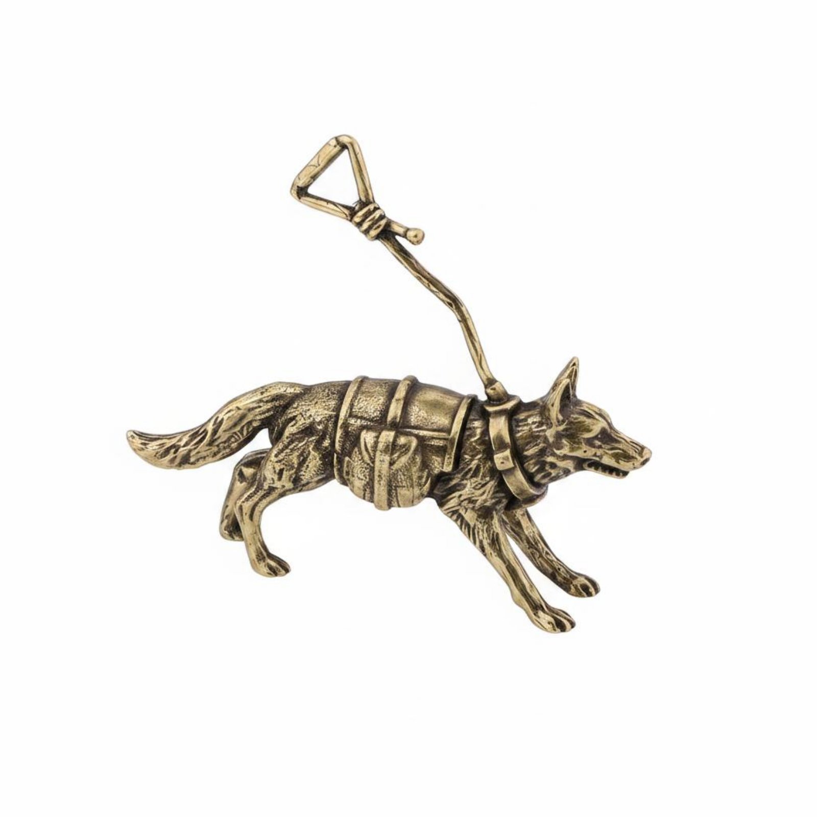 Brass German Herder Figurine
