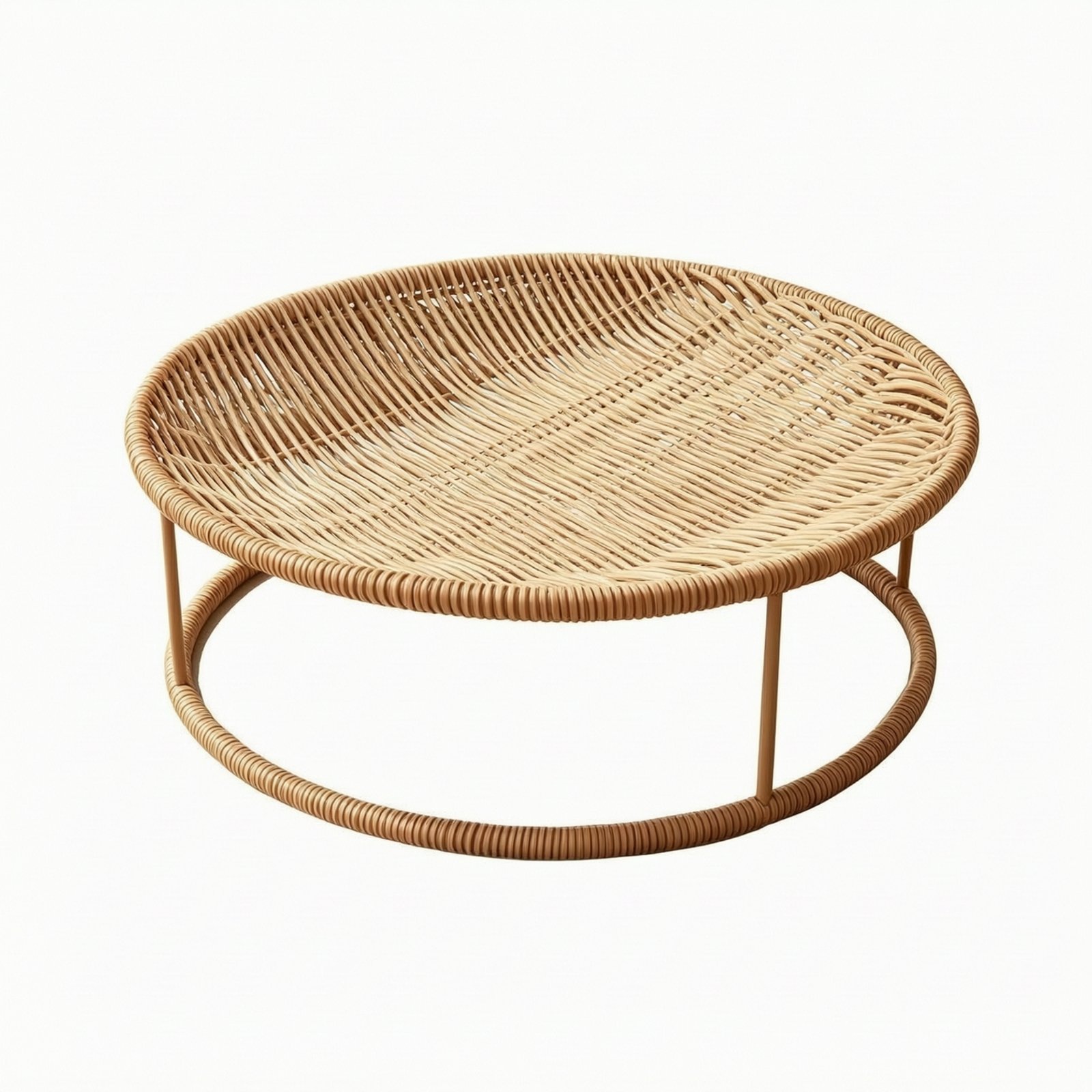 Round Woven Cat Bed