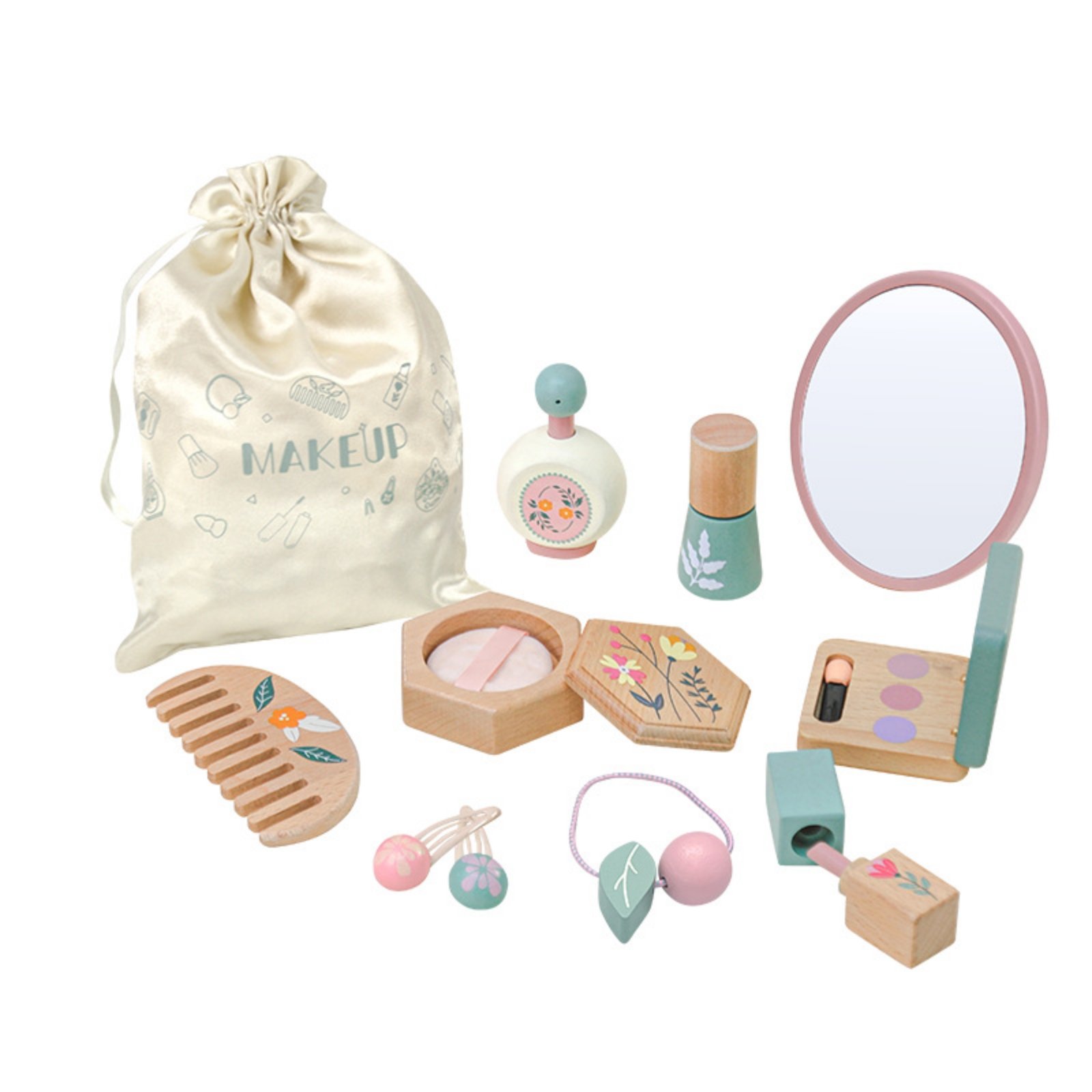 Wooden Pretend Makeup Kit