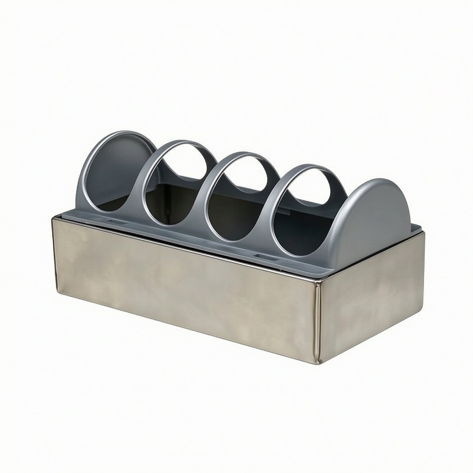 Divided Stainless Steel Fowl Trough