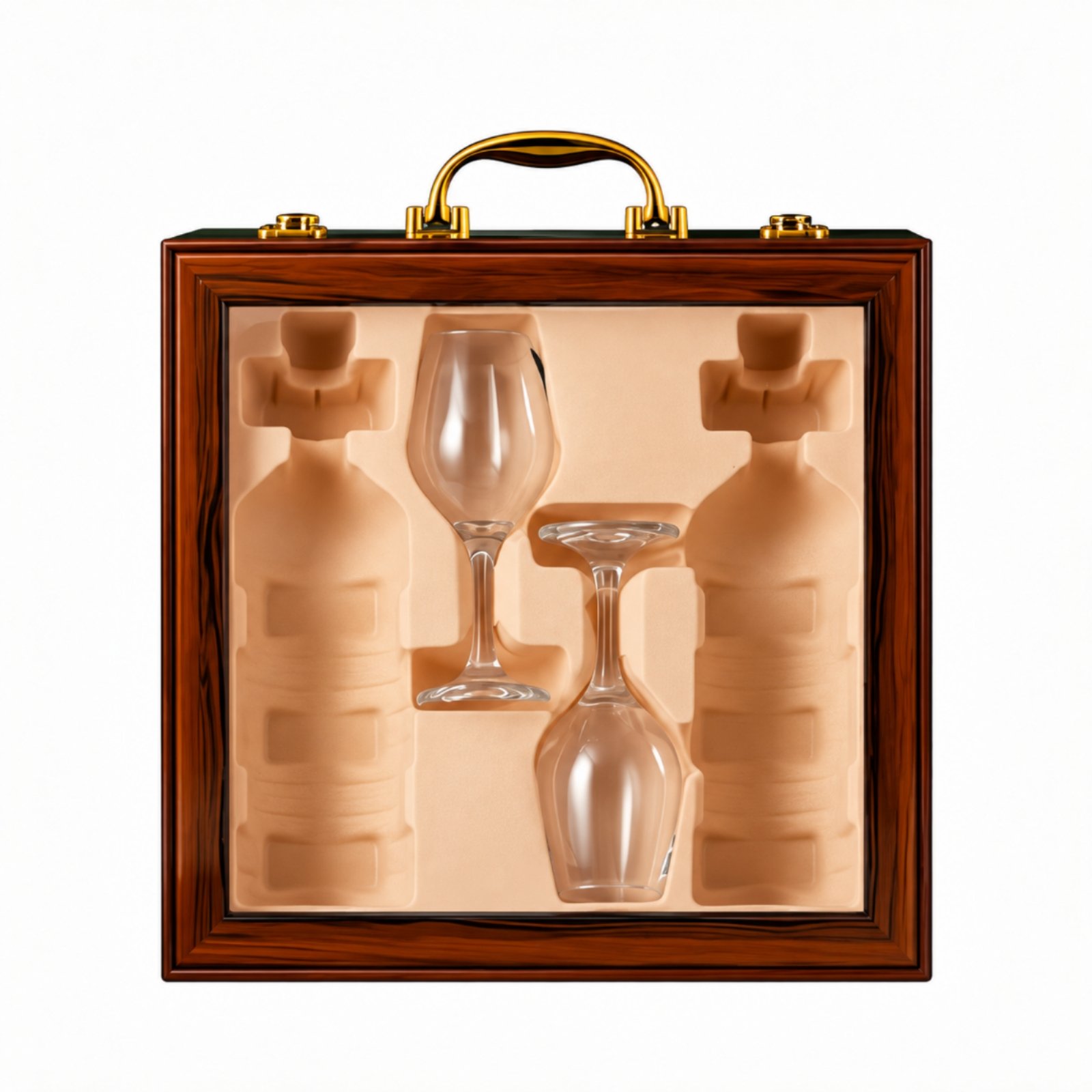 Beverage Presentation Case with Viewing Window