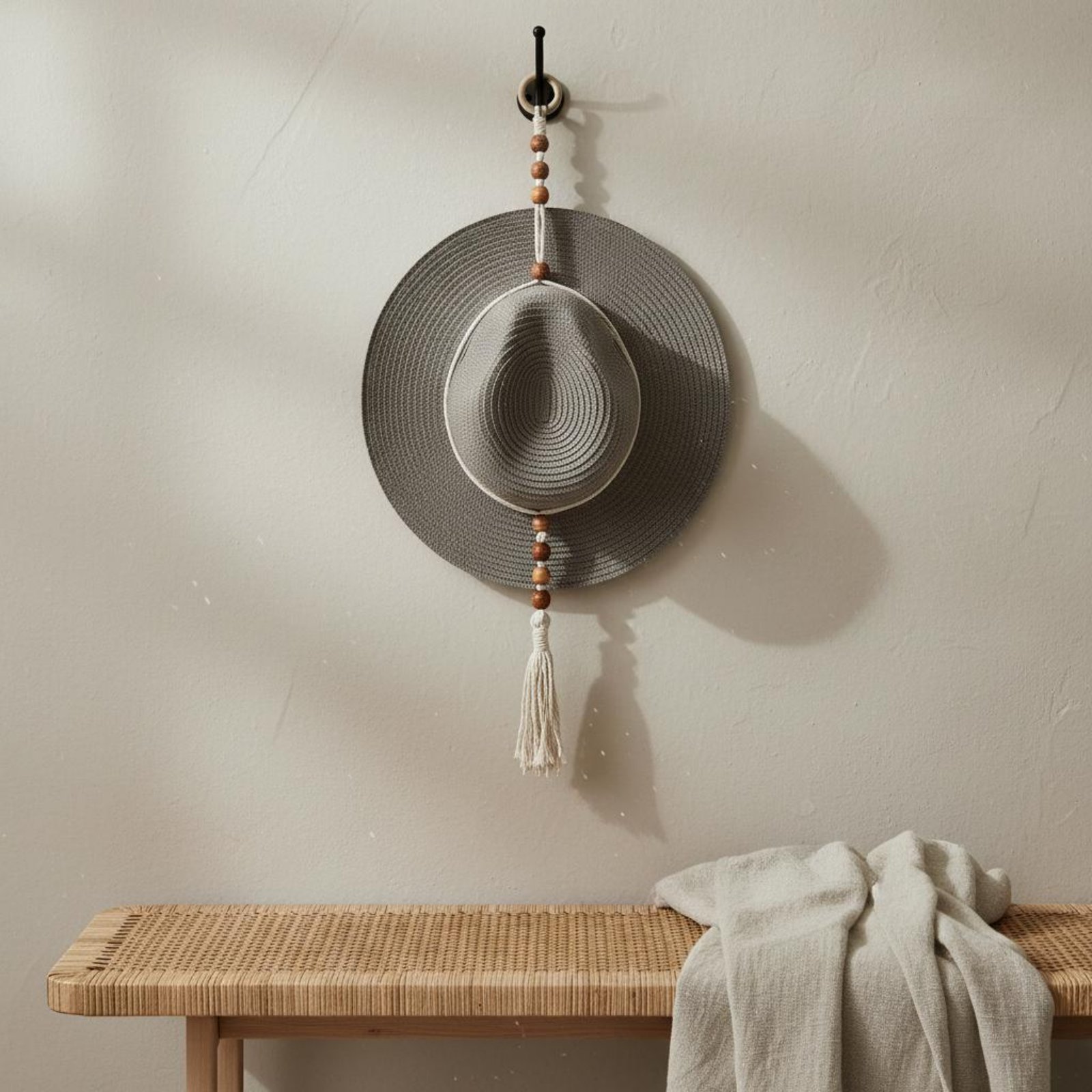 Macrame Hat Holder