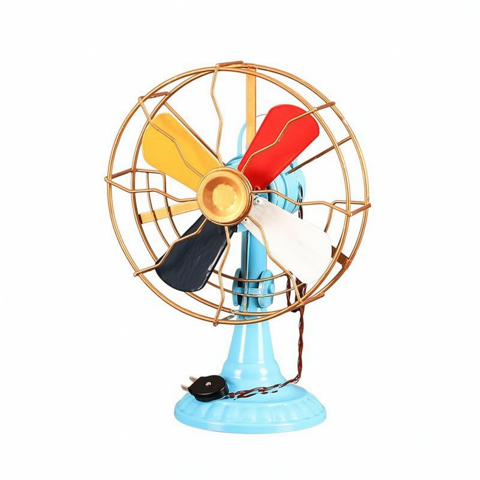 Retro Metal Fan Ornament
