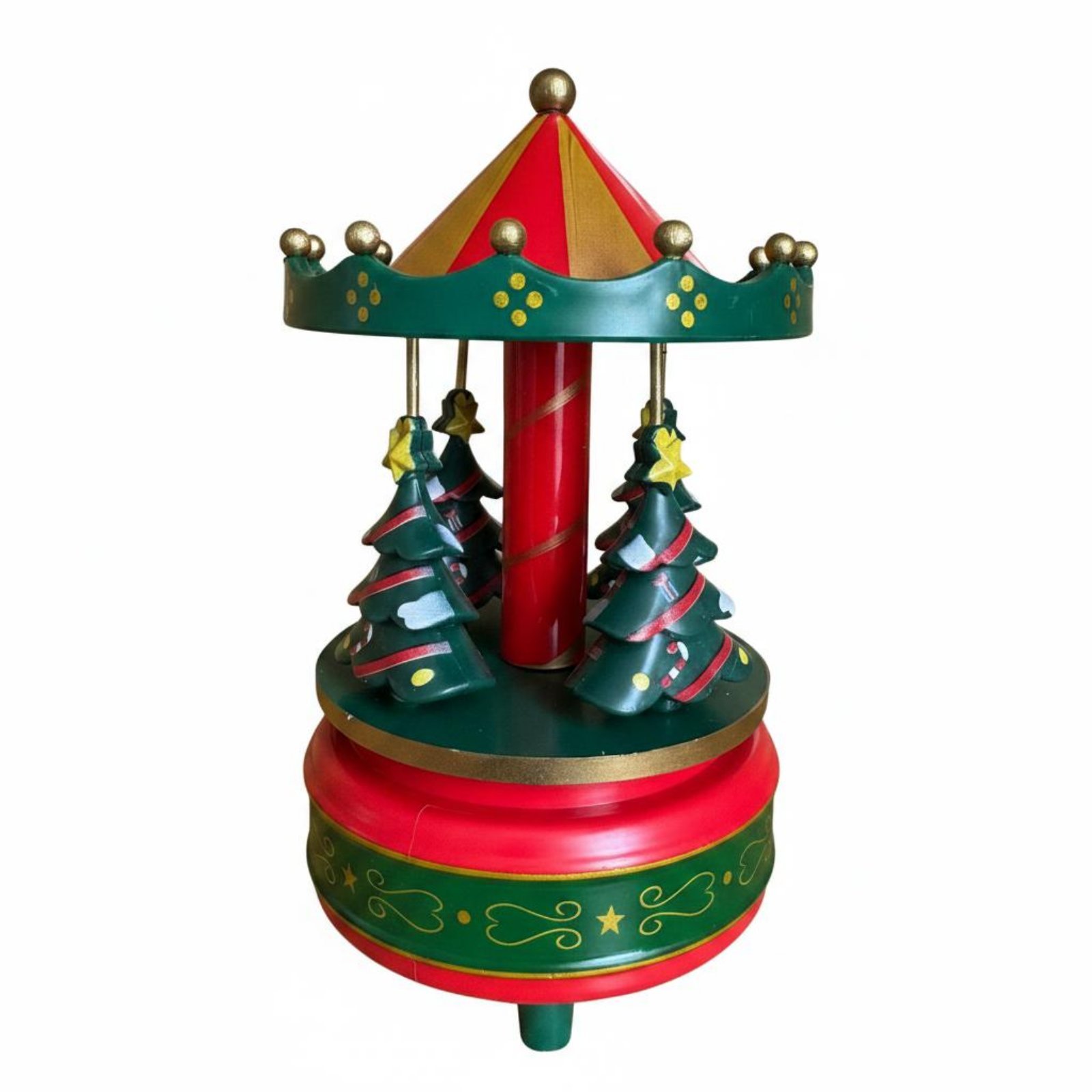 Christmas Tree Rotating Ornament Musical Box Gift