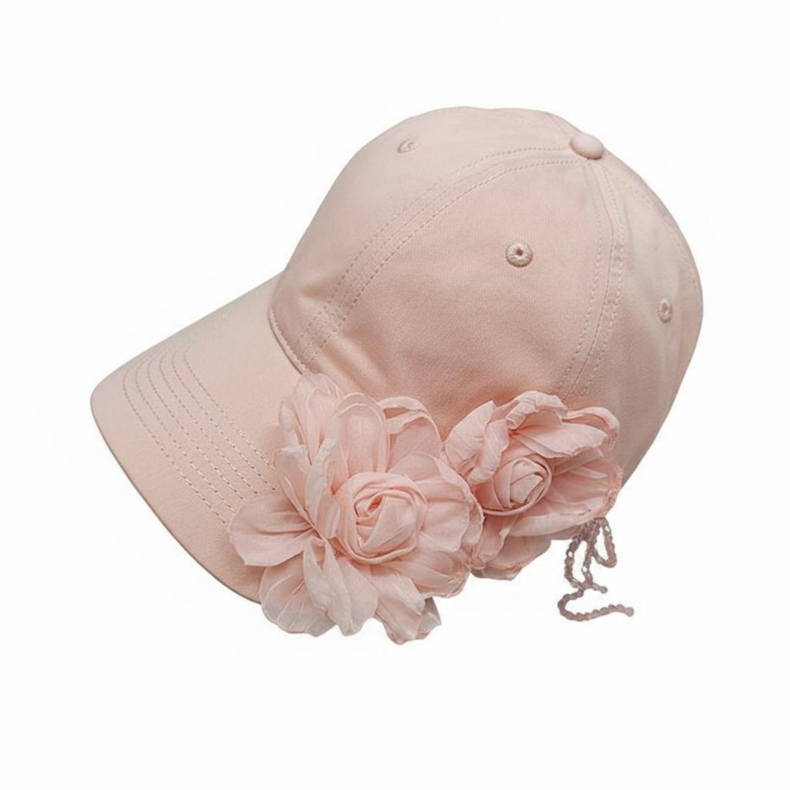 Pink Floral Baseball Cap