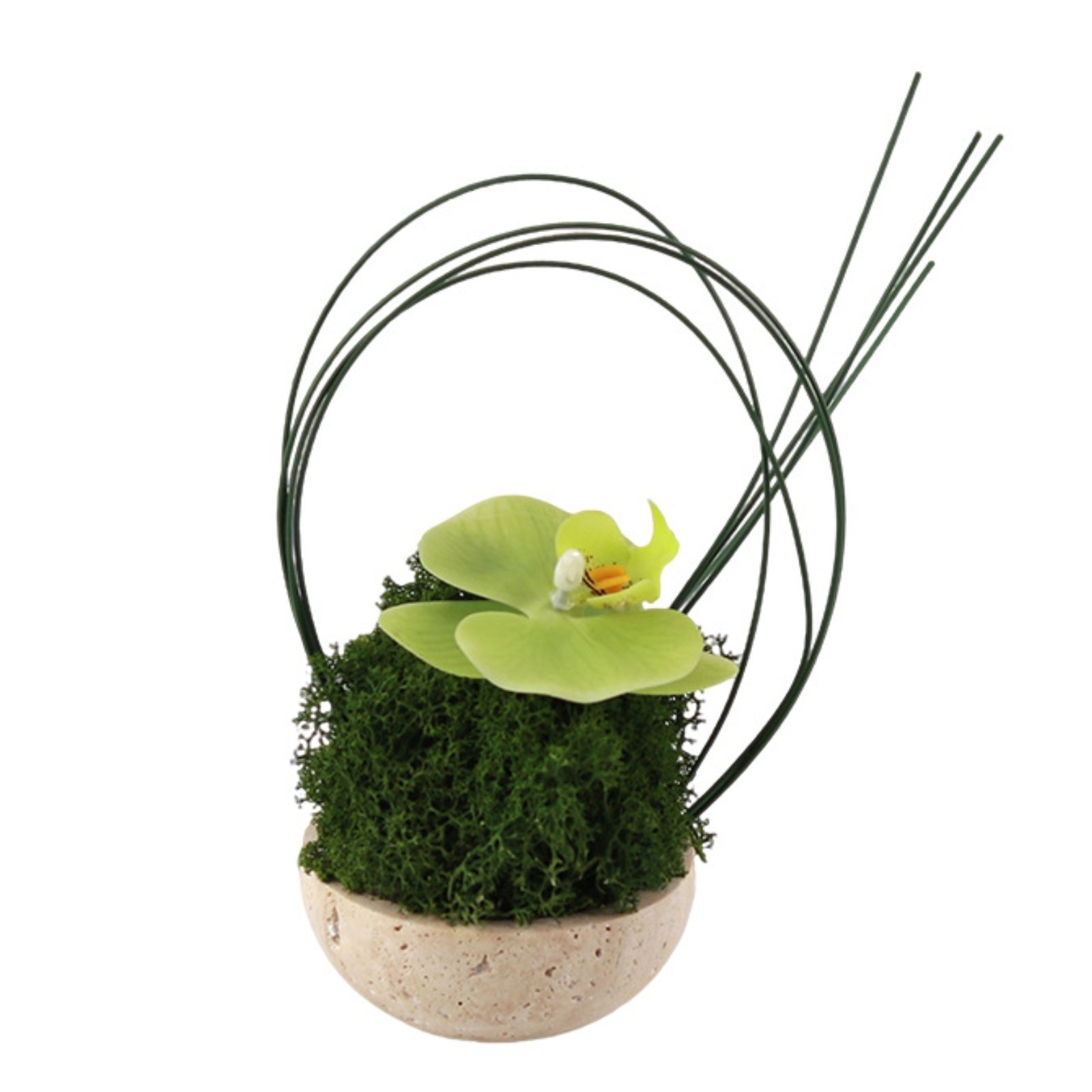 Artificial Orchid in Planter