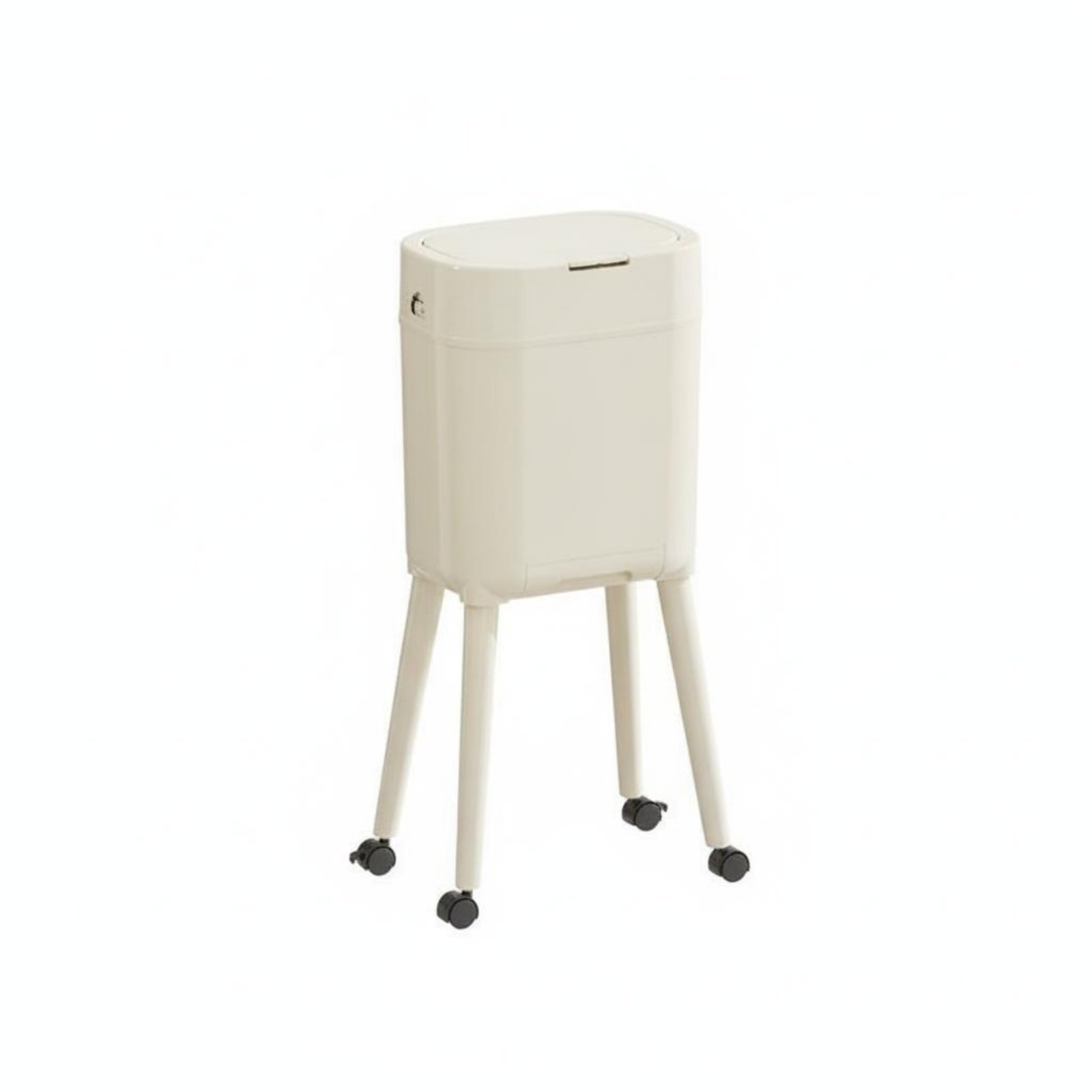 Tall Rolling Trash Can