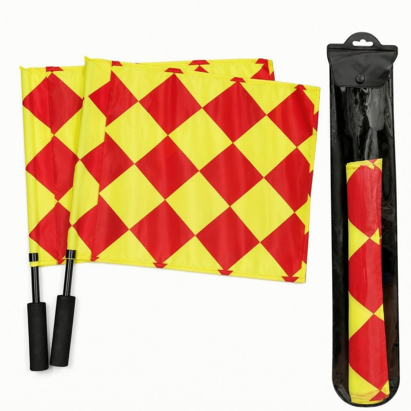 2-Piece Referee Flags with Storage Bag