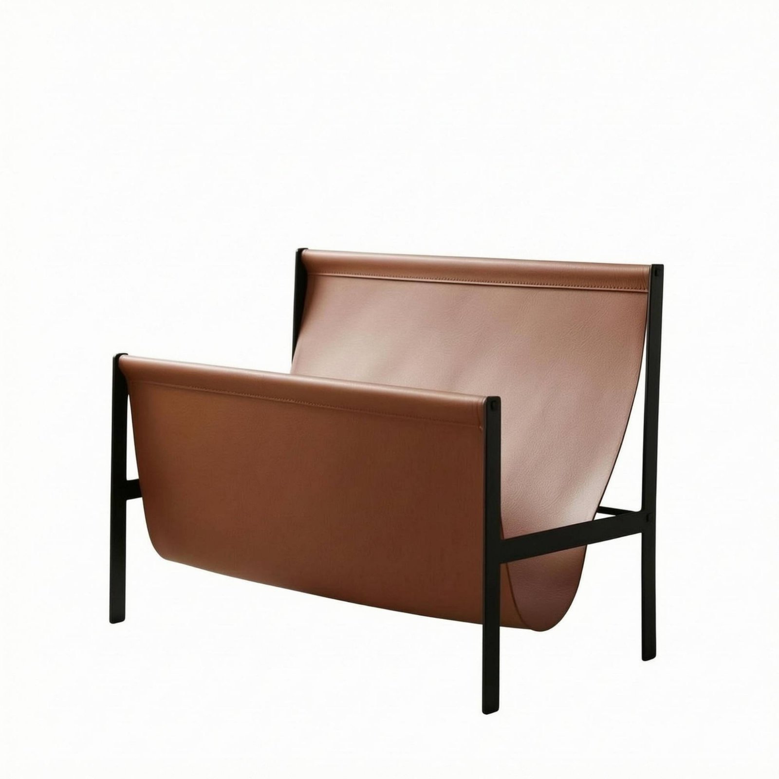 Leather Magazine Rack