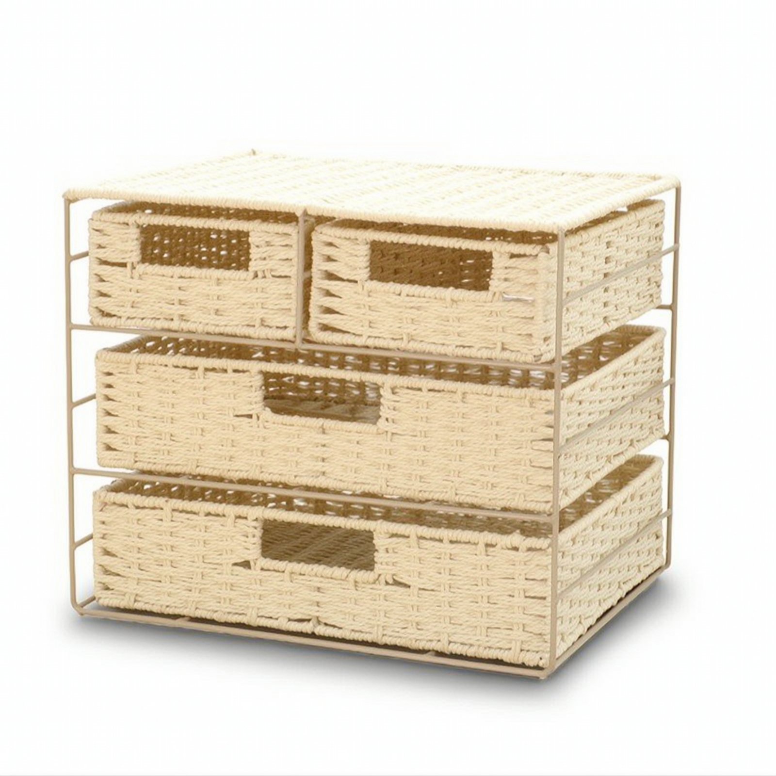 Woven Drawer Organizer with Baskets