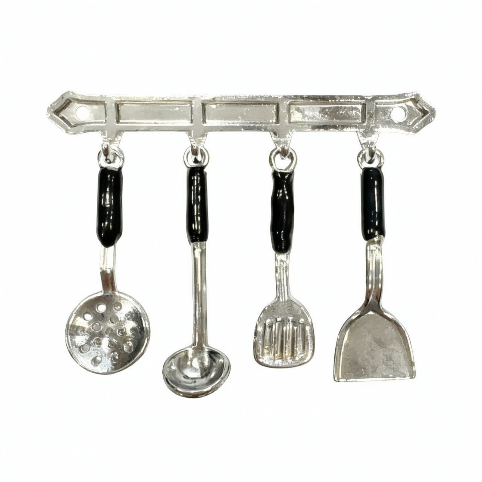 4-Piece Miniature Dollhouse Kitchen Utensils