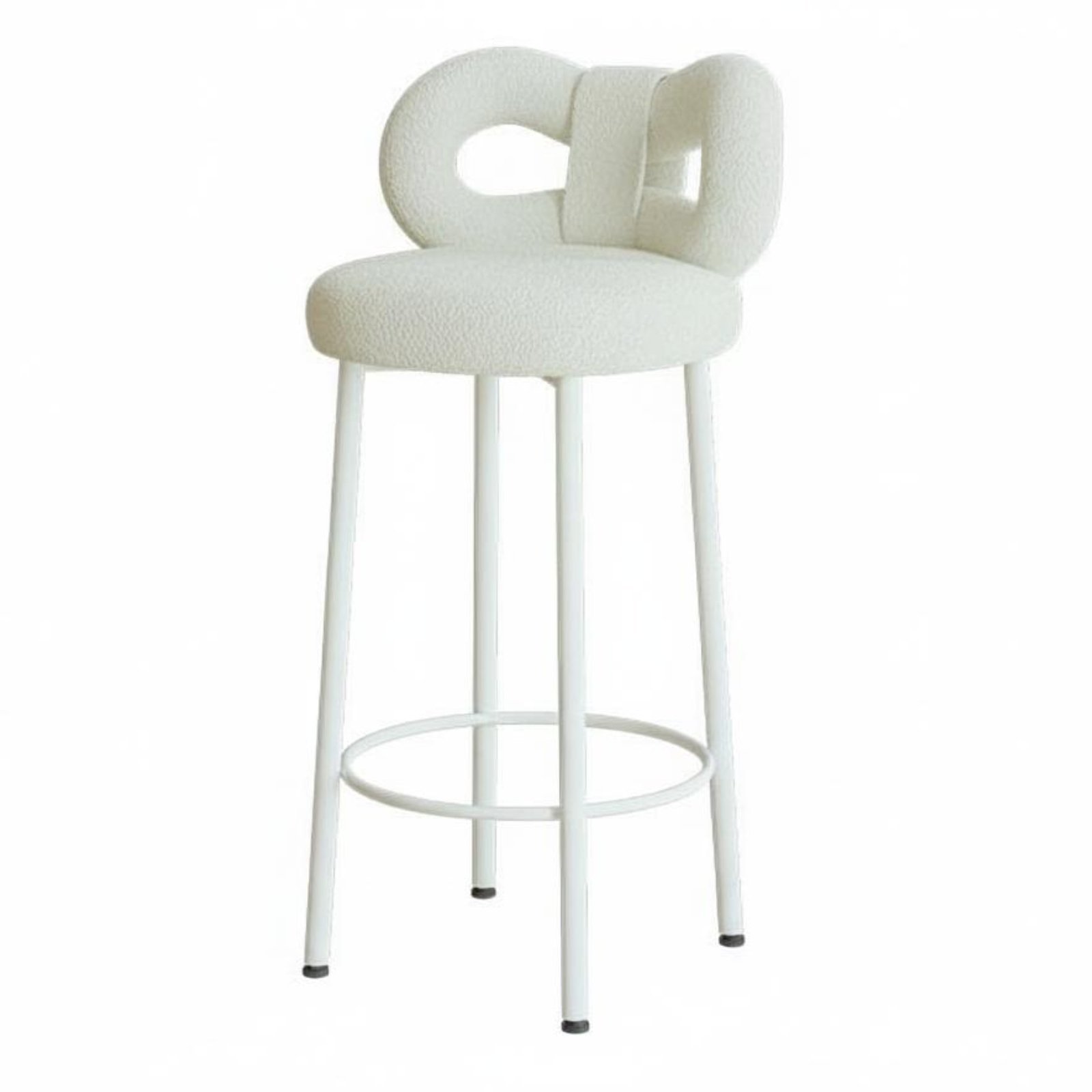 Upholstered Counter Stool with Rearrest