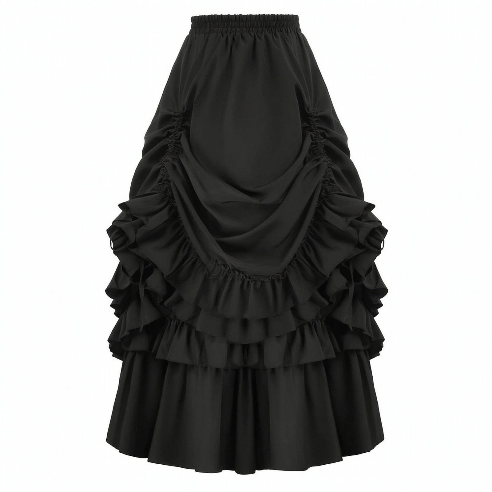 Ruffled Asymmetric Skirt