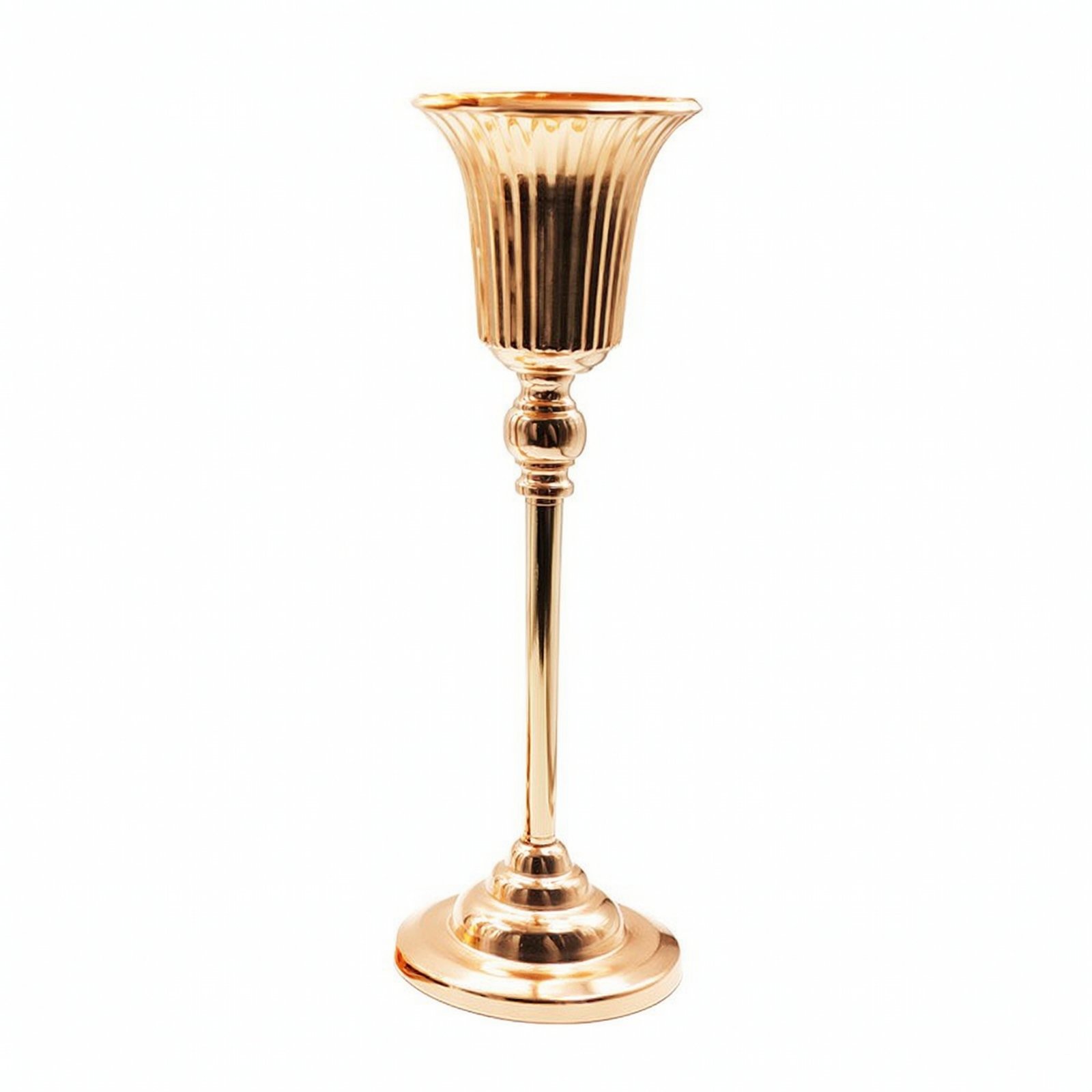 Floral Urn Polished Gold