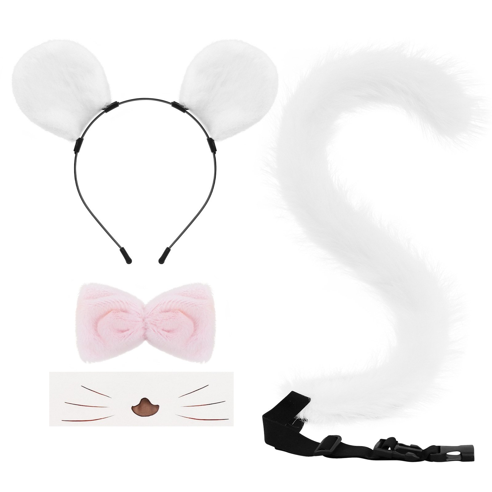 Faux-Hair Costume Accessory Set