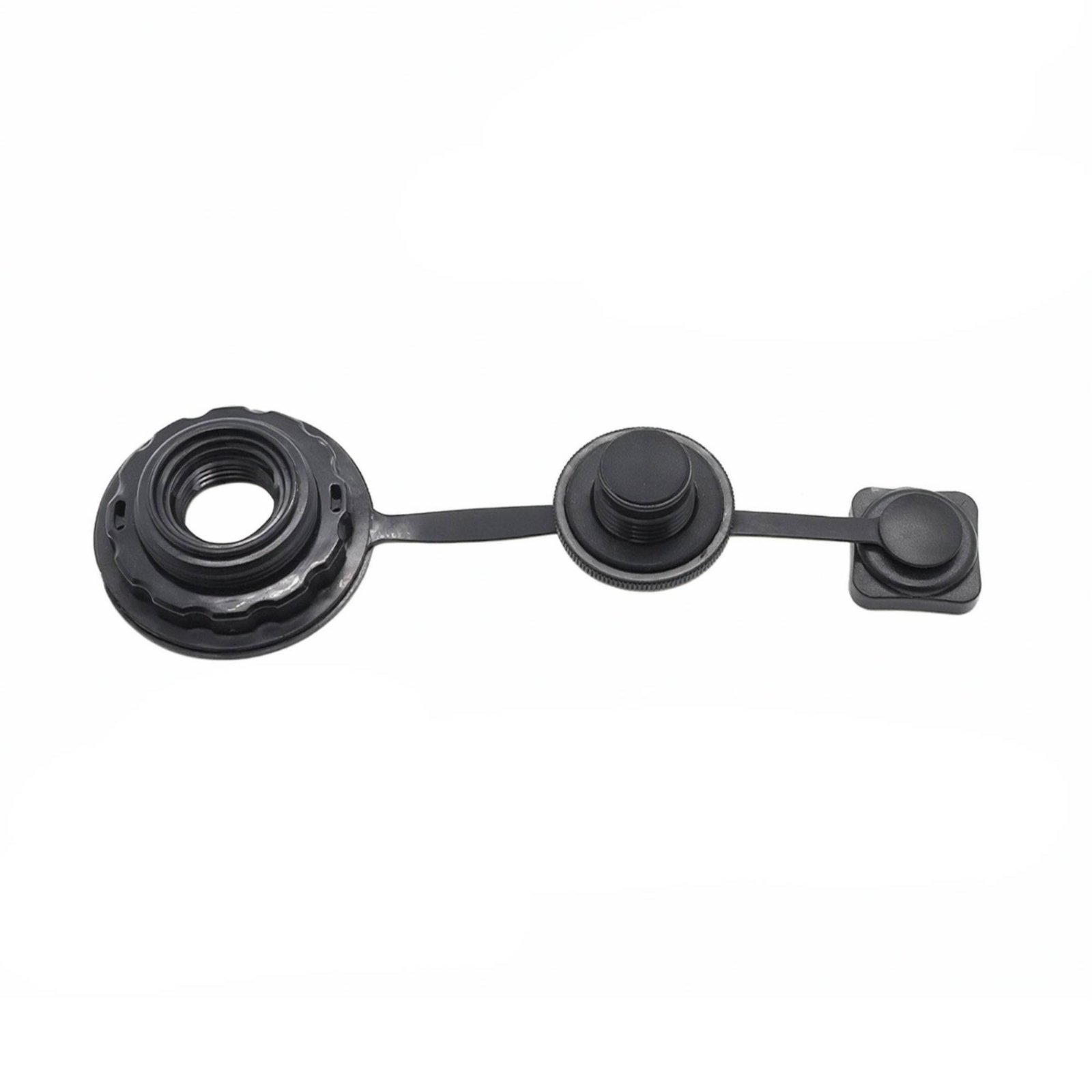 Inflatable Port with Tethered Cap