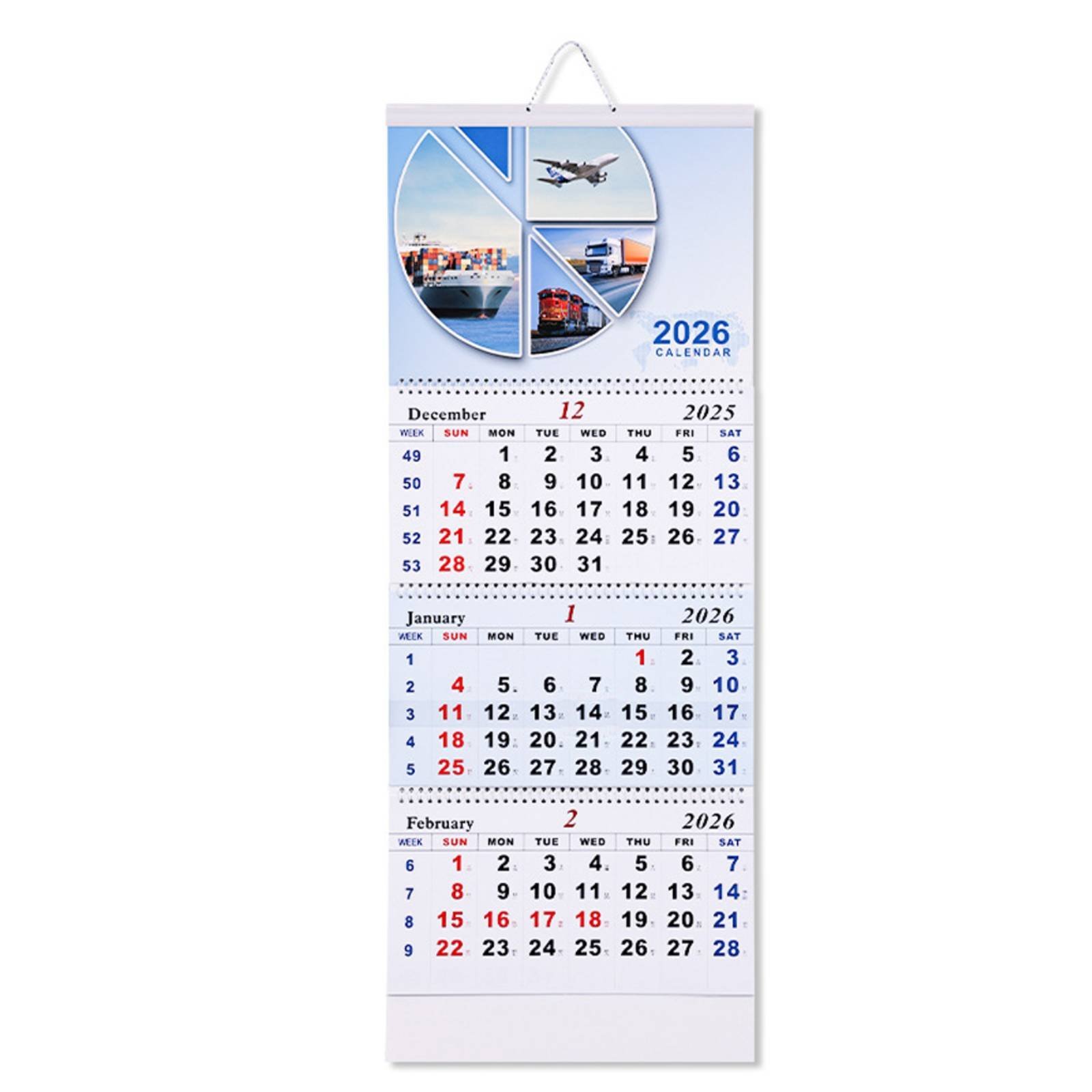Shipping Wall Calendar 2026