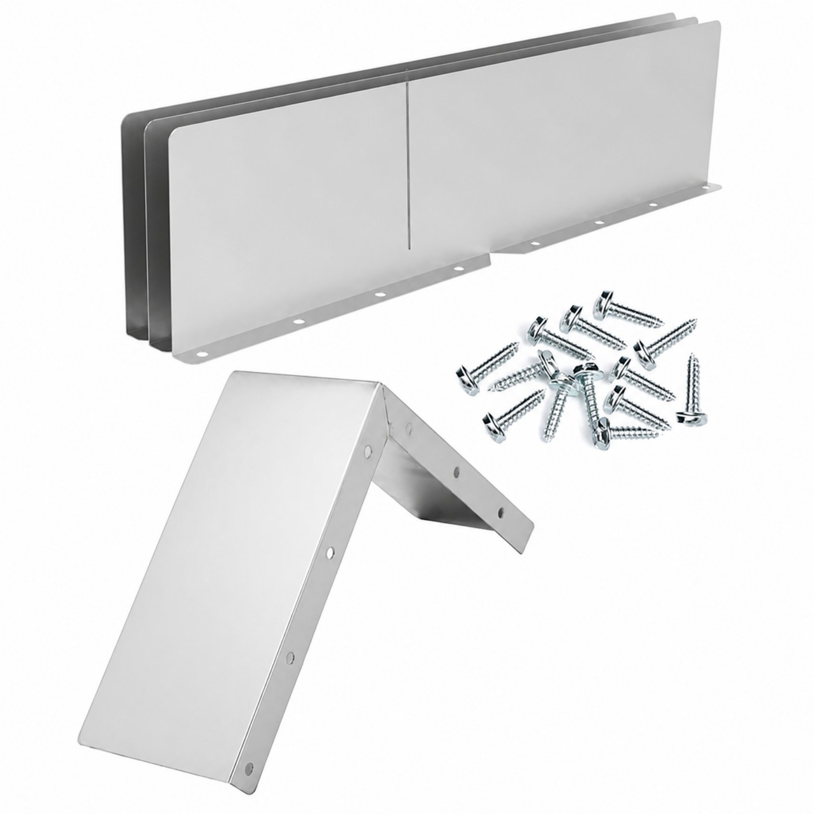 2-Piece Aluminum Gutter Deflector Guards