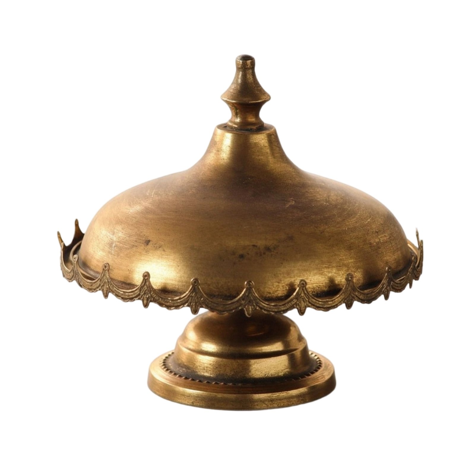 Pedestal Tray Antique Gold