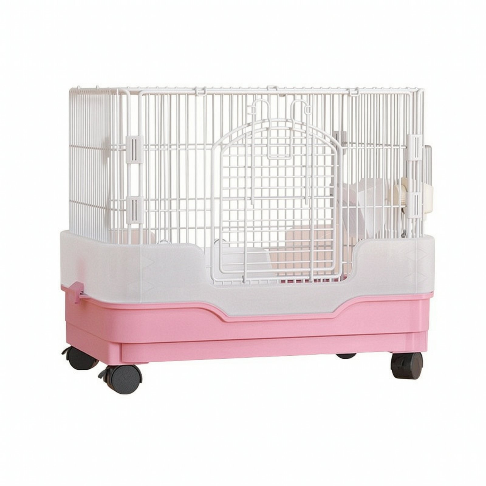 Single-Layer Small Animal Cage with Wheels