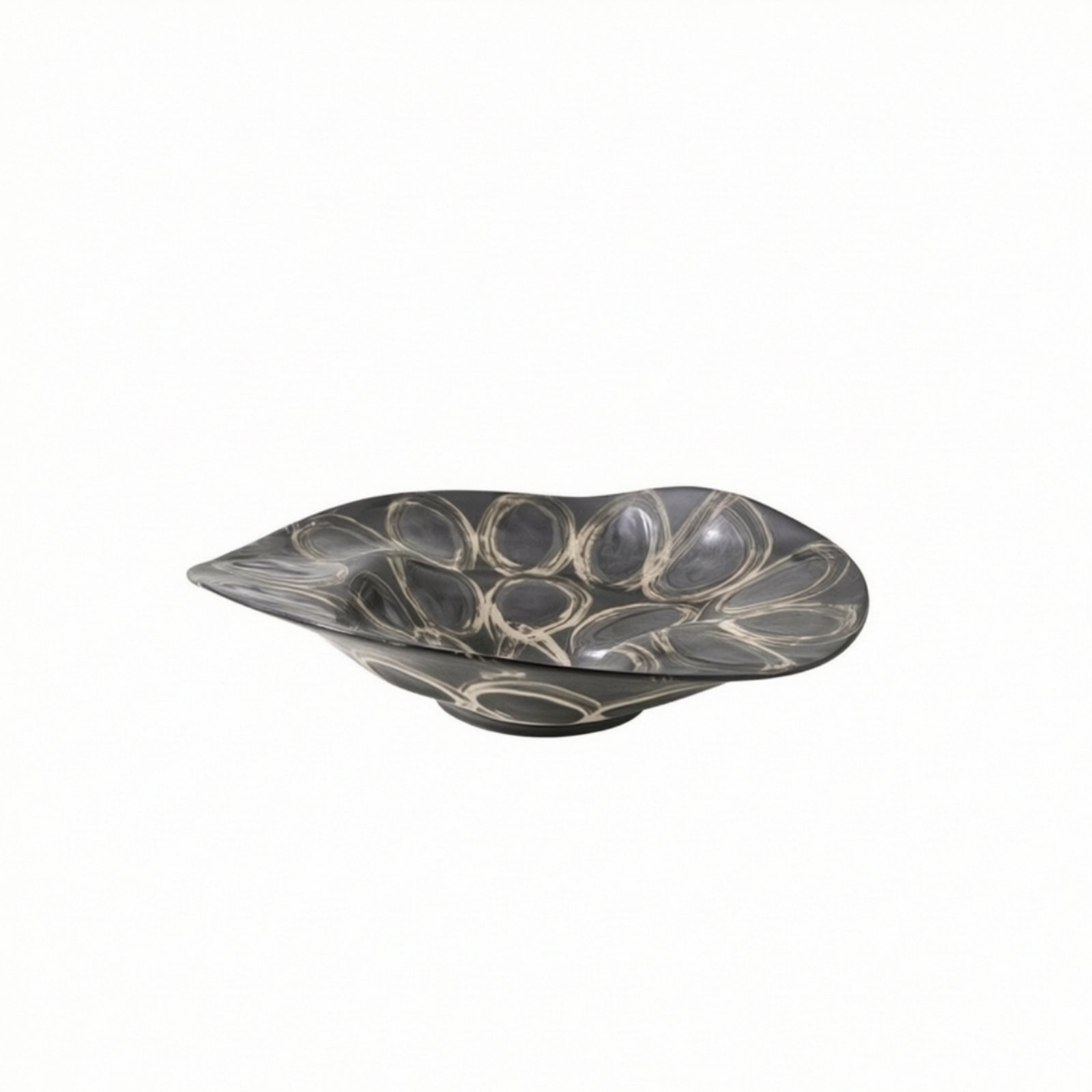 Footed Ceramic Fruit Bowl