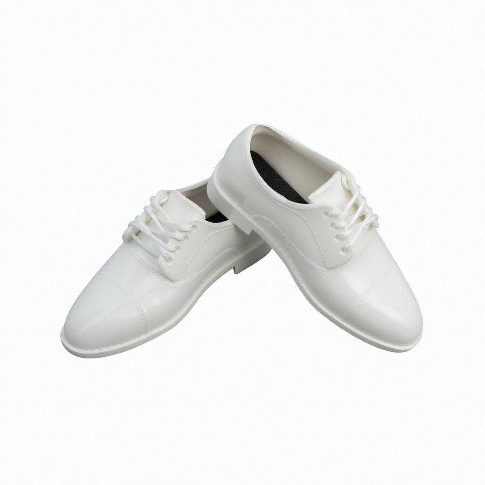 Lace-Up Oxford Shoes Glossy Finish