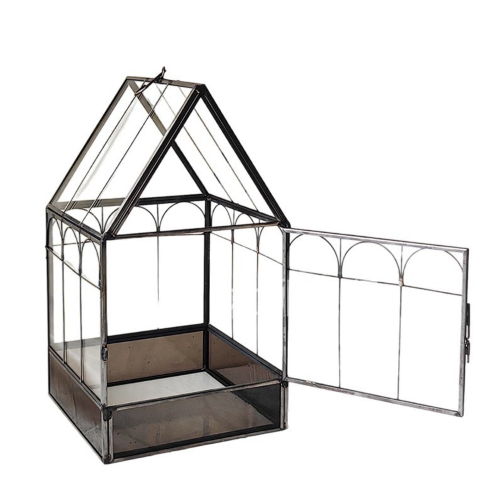 House-Shaped Glass Terrarium