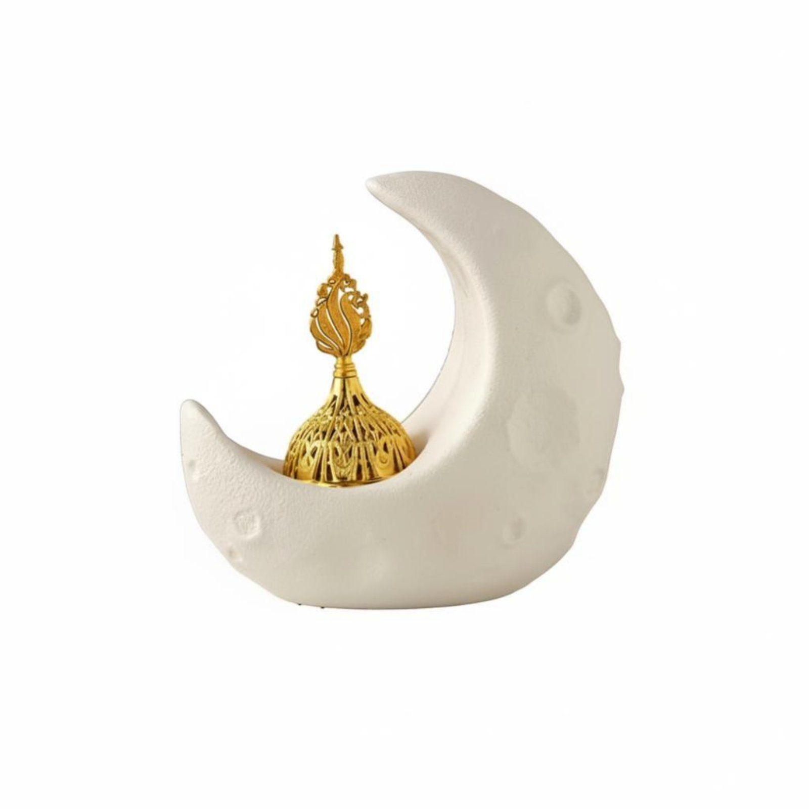Middle Eastern Ceramic Moon Incense Burner