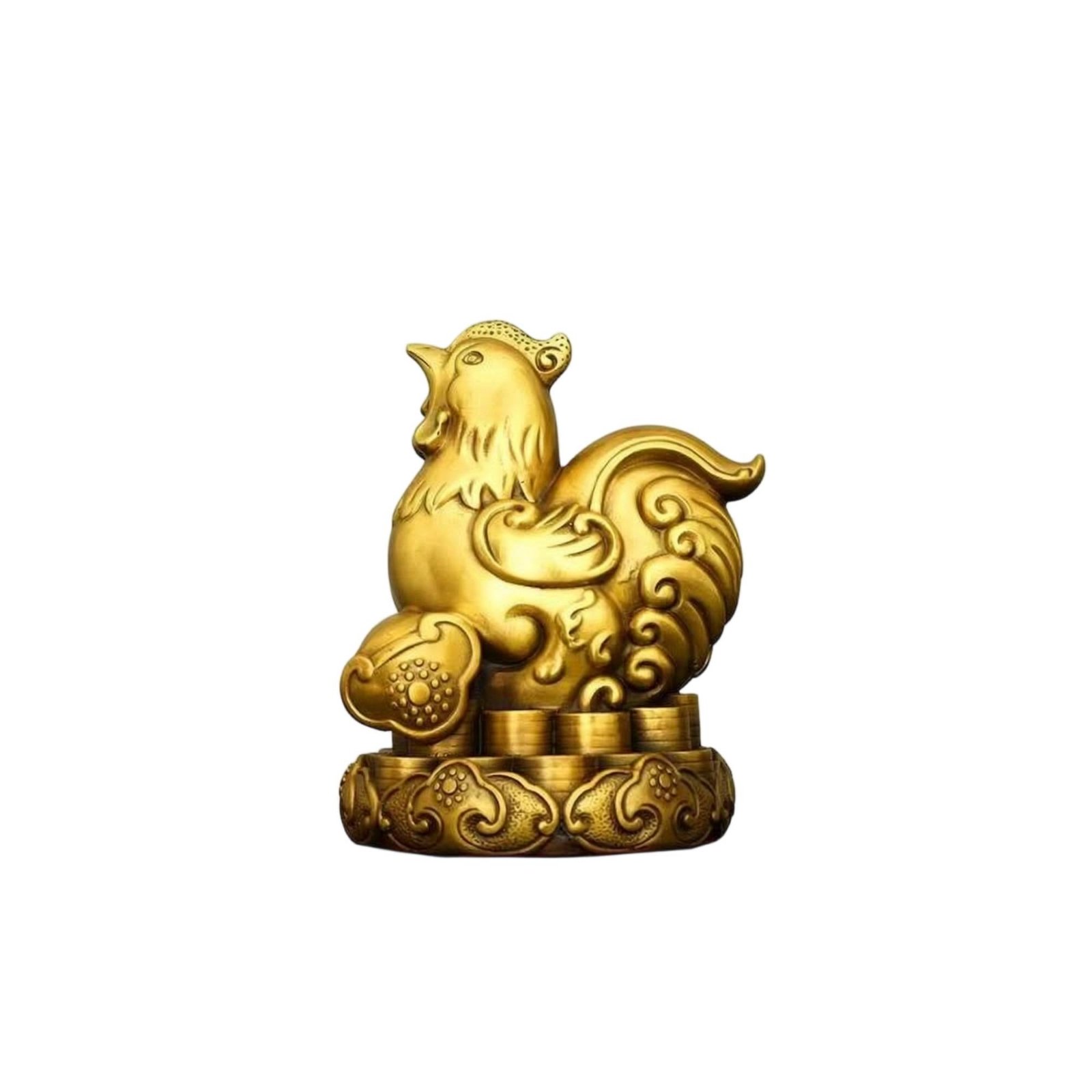 Copper Cock Statue