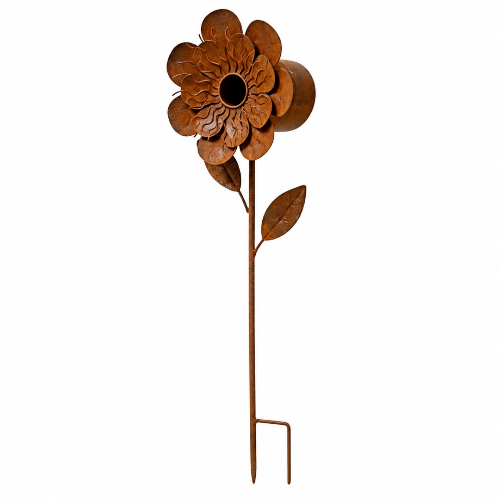 Weathered Iron Birdhouse Stake